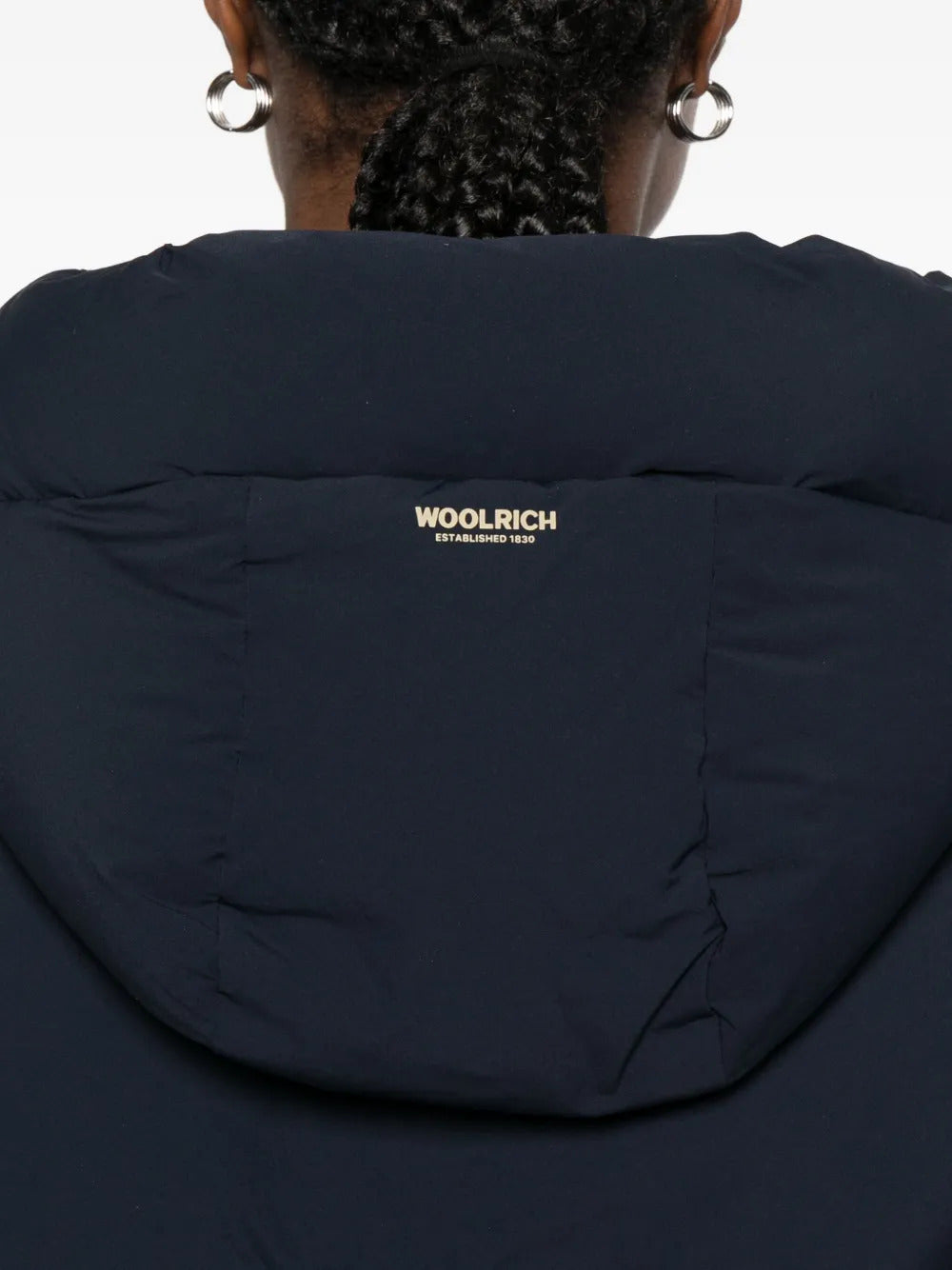 WOOLRICH Cloud Down Jacket in Stretch Nylon with Matte Finish