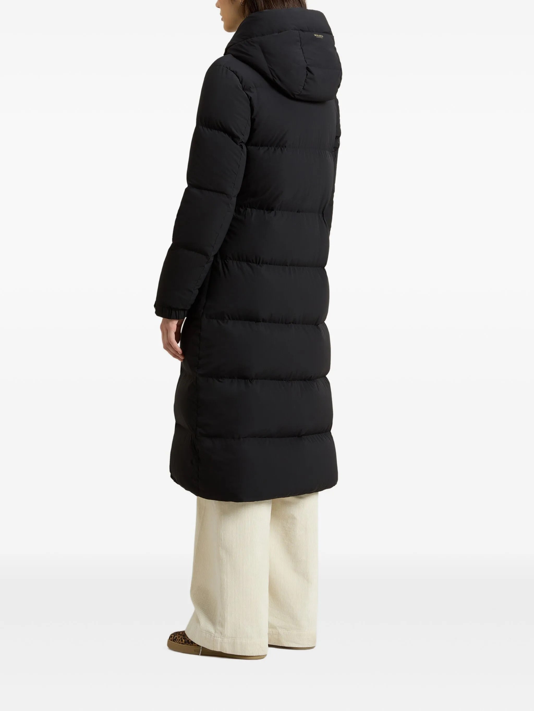 WOOLRICH Cloud Long Down Jacket in Stretch Nylon
