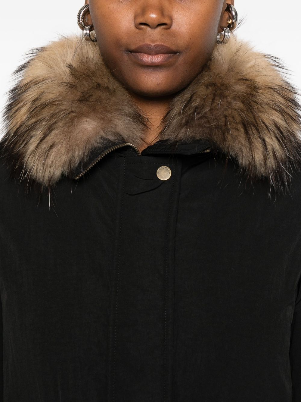 WOOLRICH Women's Polyester Jacket with Zip Fastening and Flap Pockets