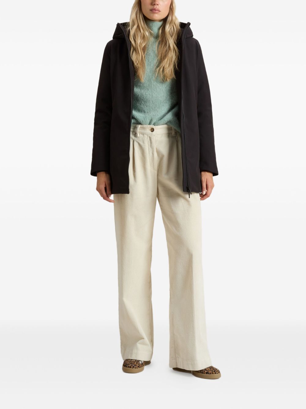 WOOLRICH Hooded Zip Jacket for Women - FW25 Collection