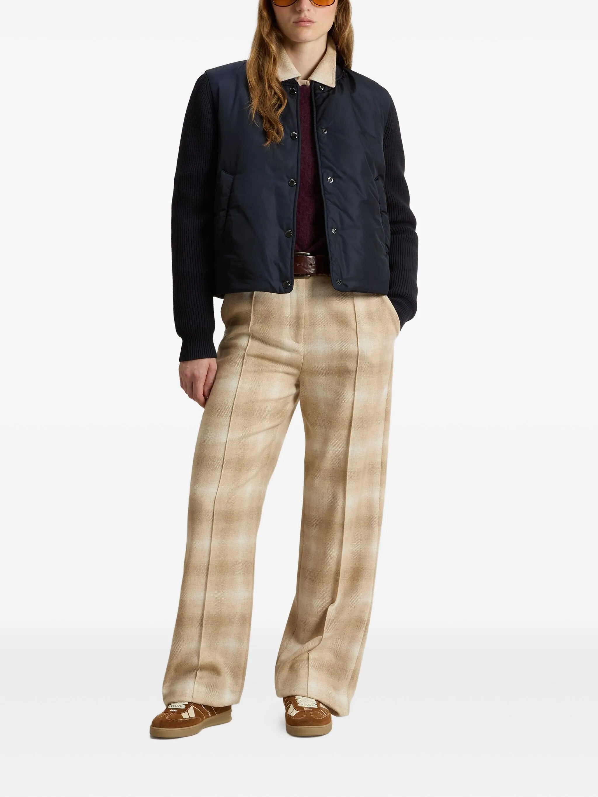 WOOLRICH Hybrid Nylon Bomber Jacket - Women's Size S