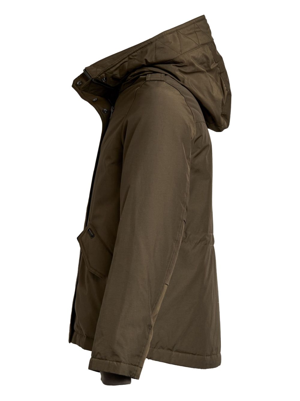 WOOLRICH Quilted Hooded Jacket with Drawstring Waist