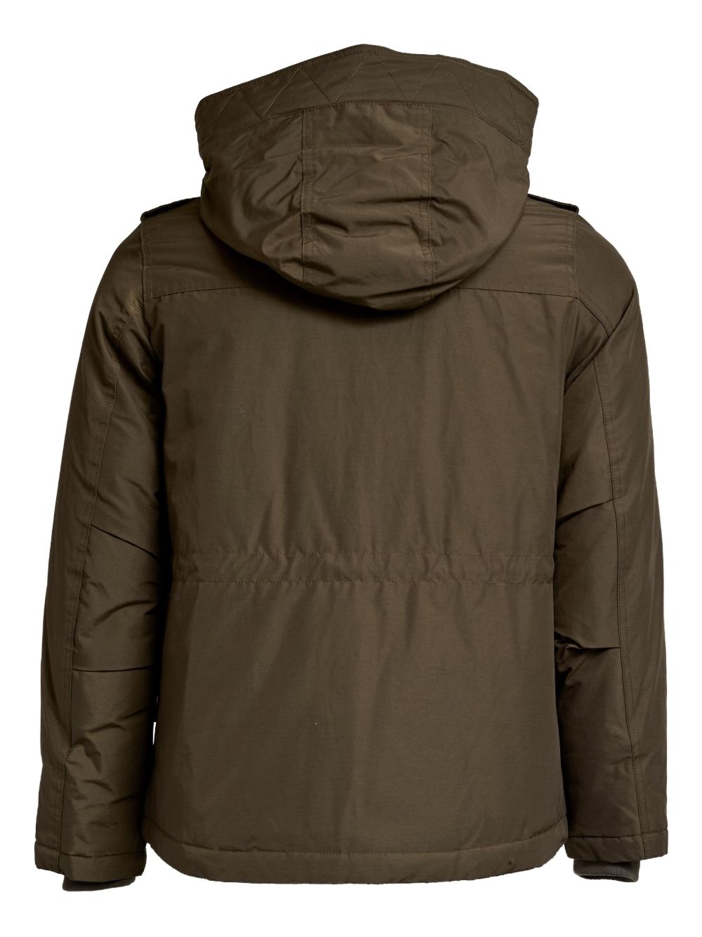 WOOLRICH Quilted Hooded Jacket with Drawstring Waist