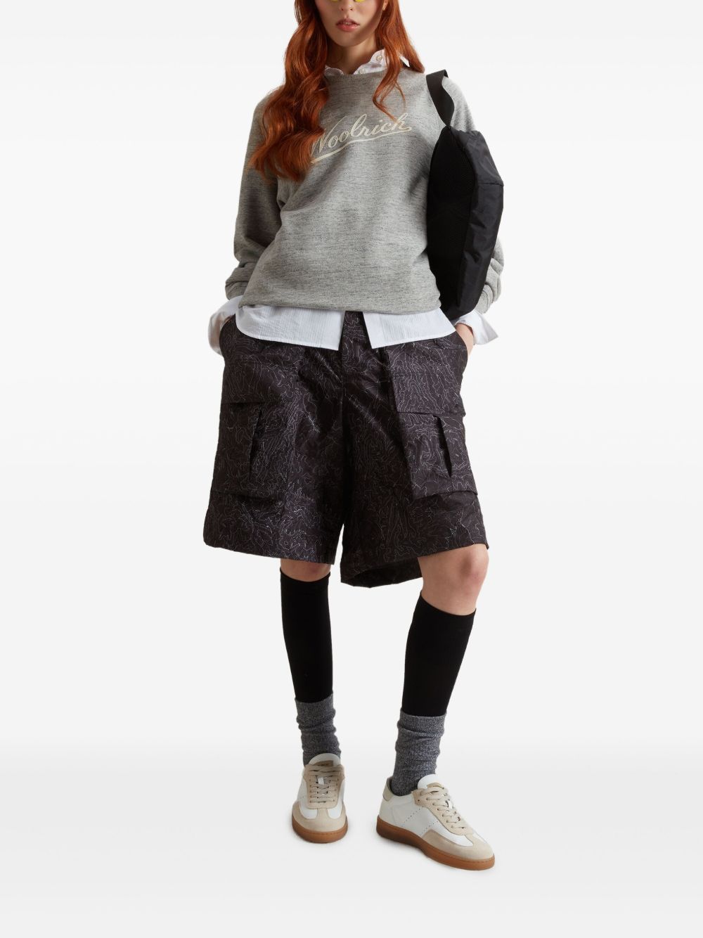 WOOLRICH Logo Cotton Sweatshirt for Women - SS25