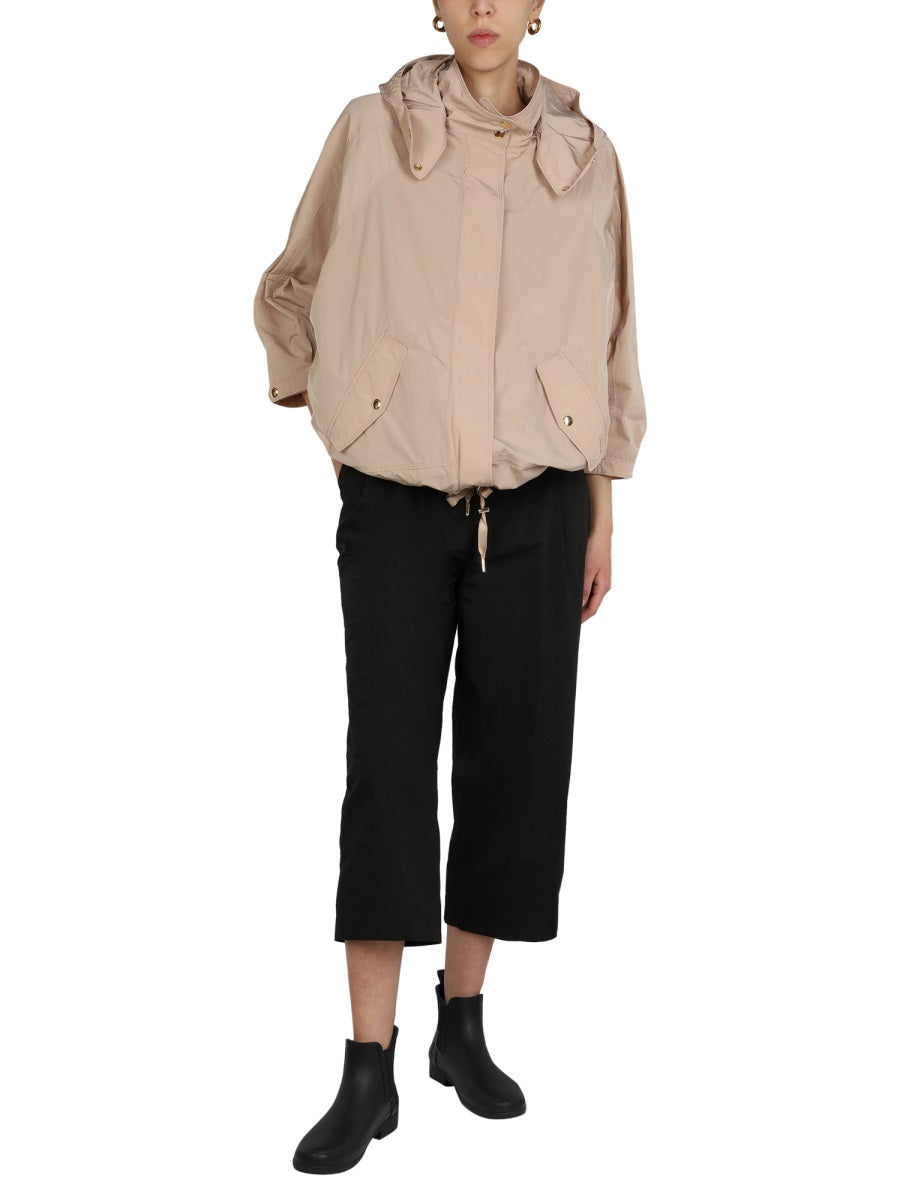 WOOLRICH Poplin Pants with Front Button and Zipper Closure