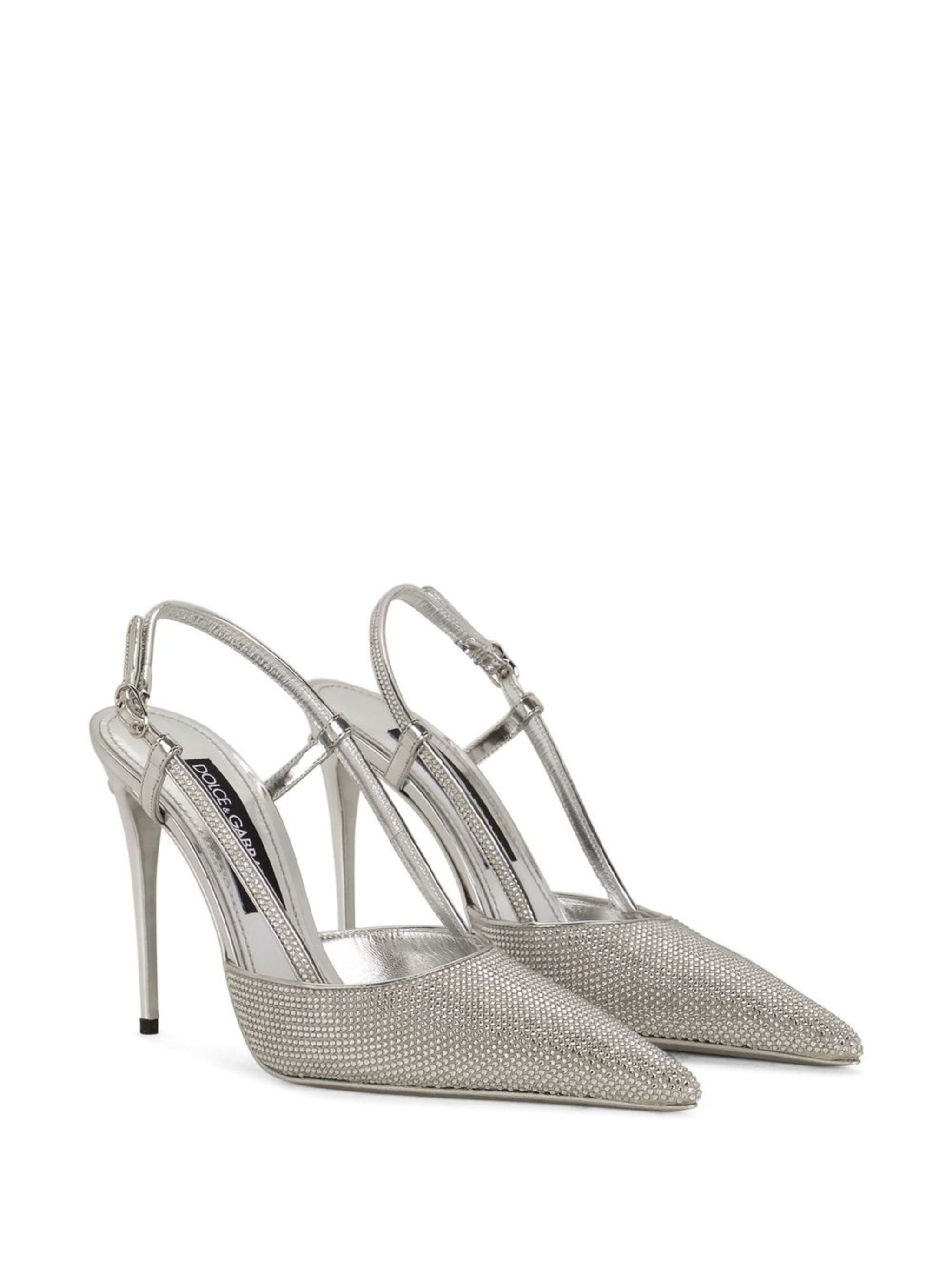DOLCE & GABBANA Metallic Lollo Slingback Pumps for Women