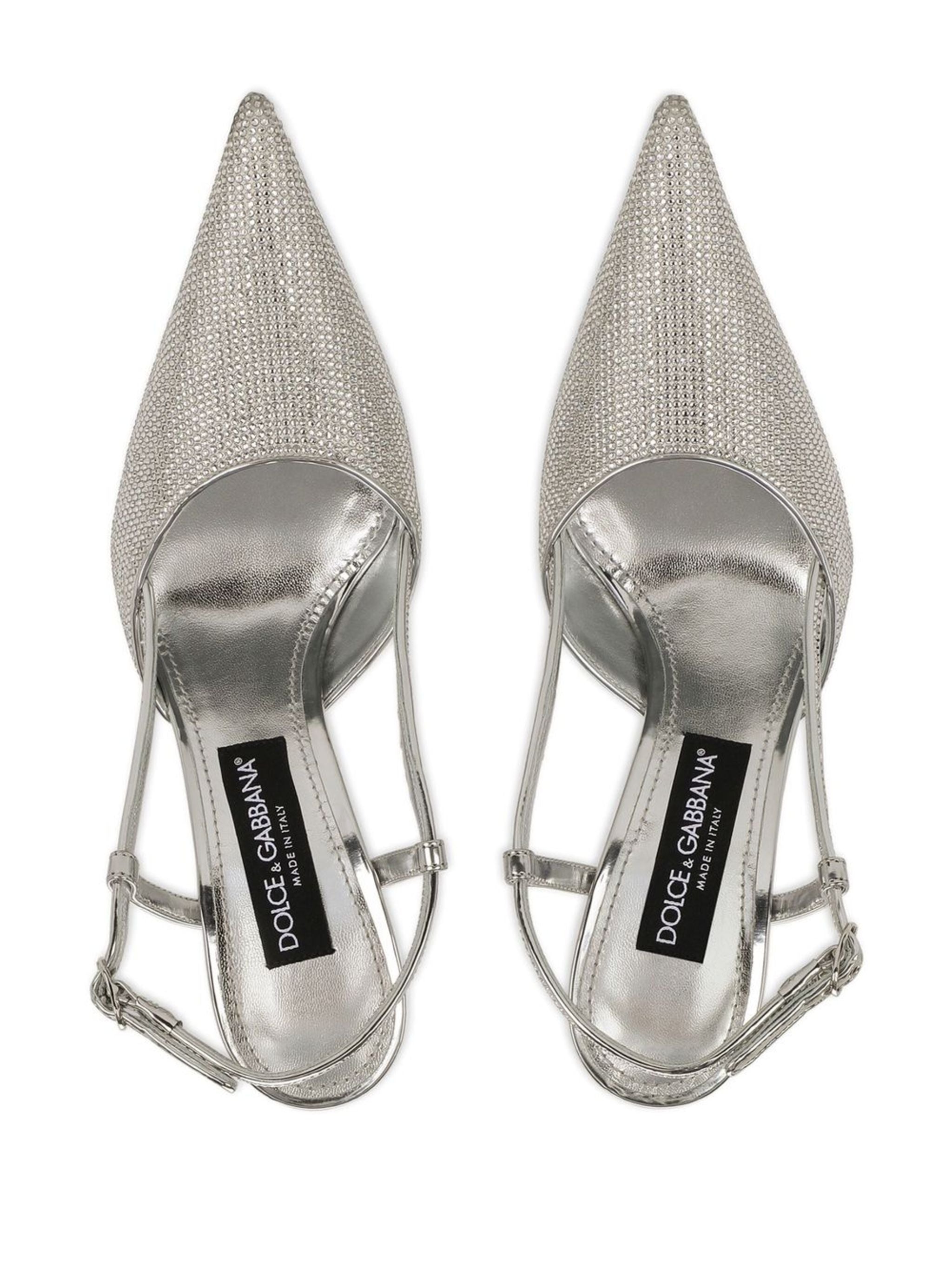 DOLCE & GABBANA Metallic Lollo Slingback Pumps for Women