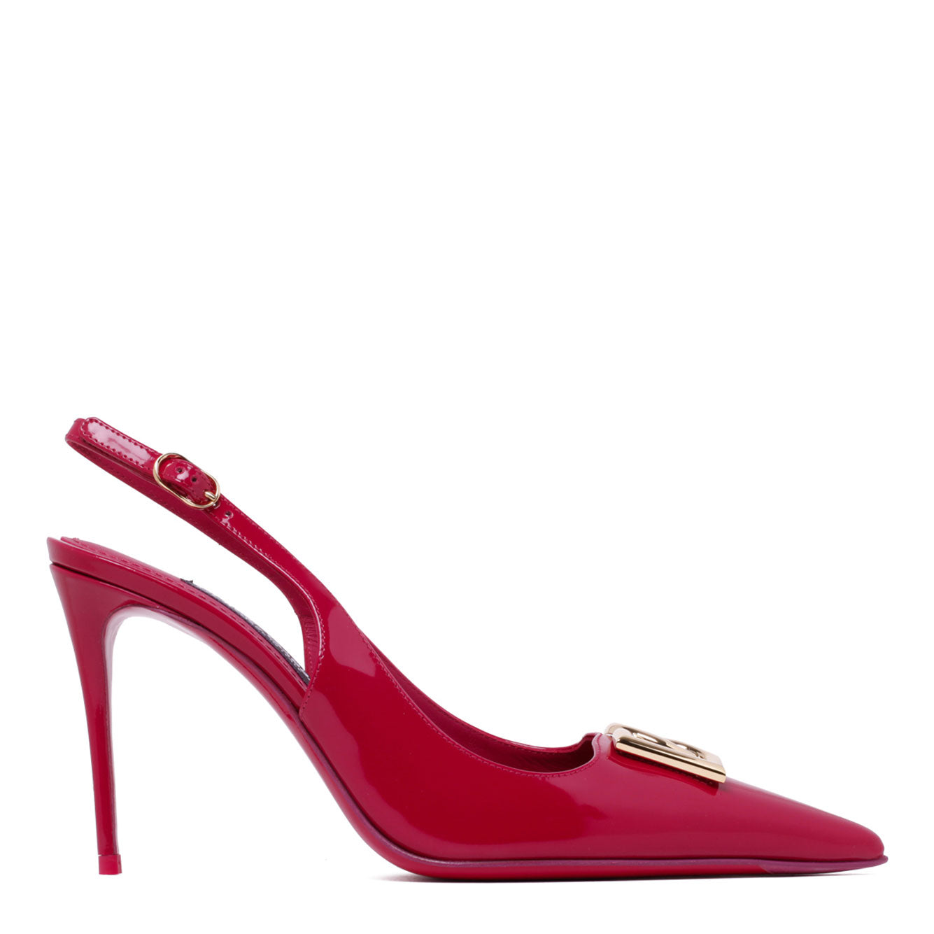 DOLCE & GABBANA 100% Leather Pump Shoes with Heel