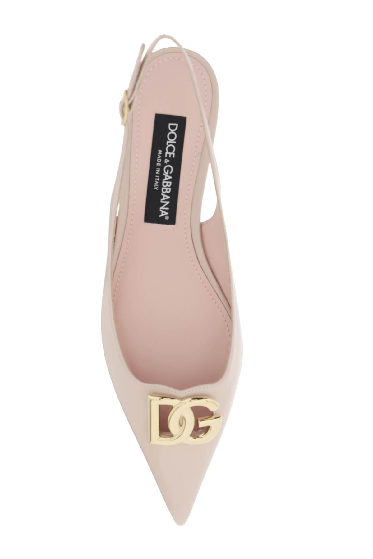 DOLCE & GABBANA Leather Slingback Pumps