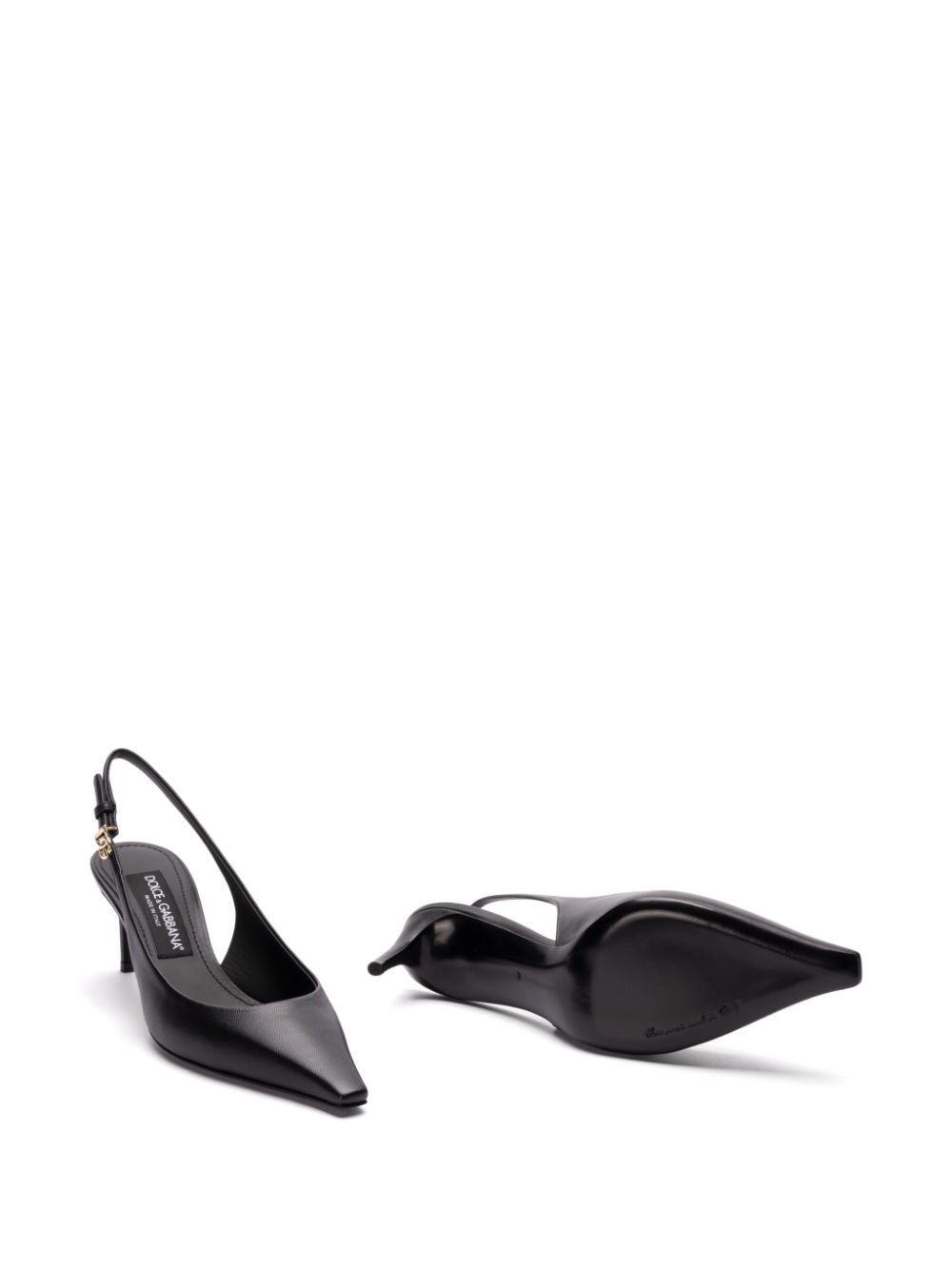 DOLCE & GABBANA Slingback Pumps with Logo - Women's FW24 Collection
