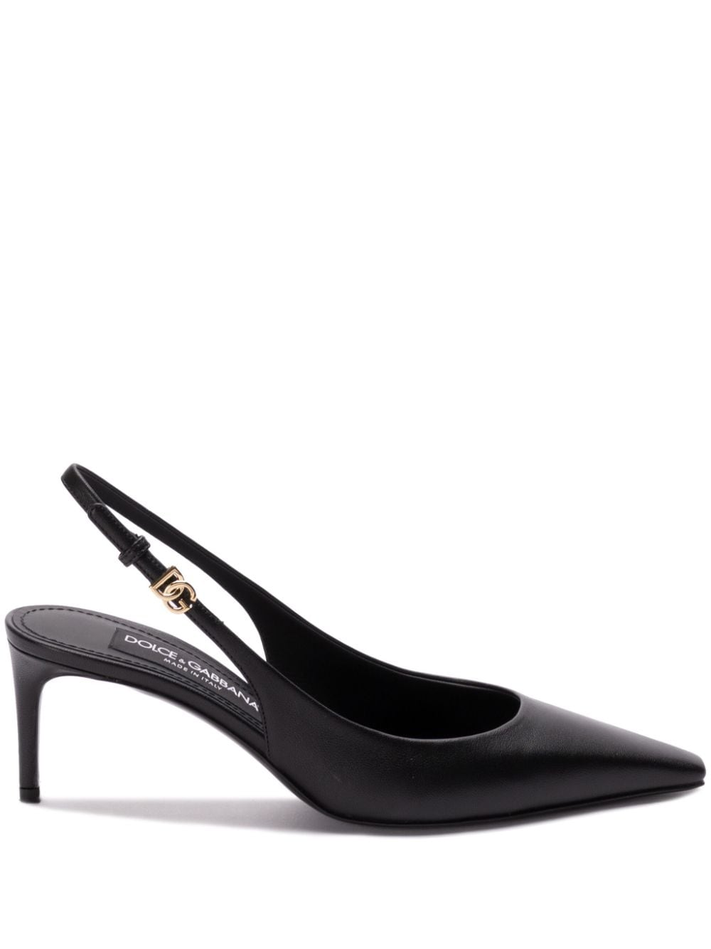 DOLCE & GABBANA Slingback Pumps with Logo - Women's FW24 Collection