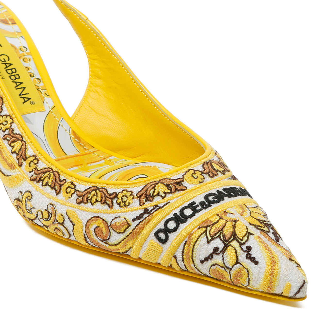 DOLCE & GABBANA Multicolor Cotton Lamb Pumps for Women