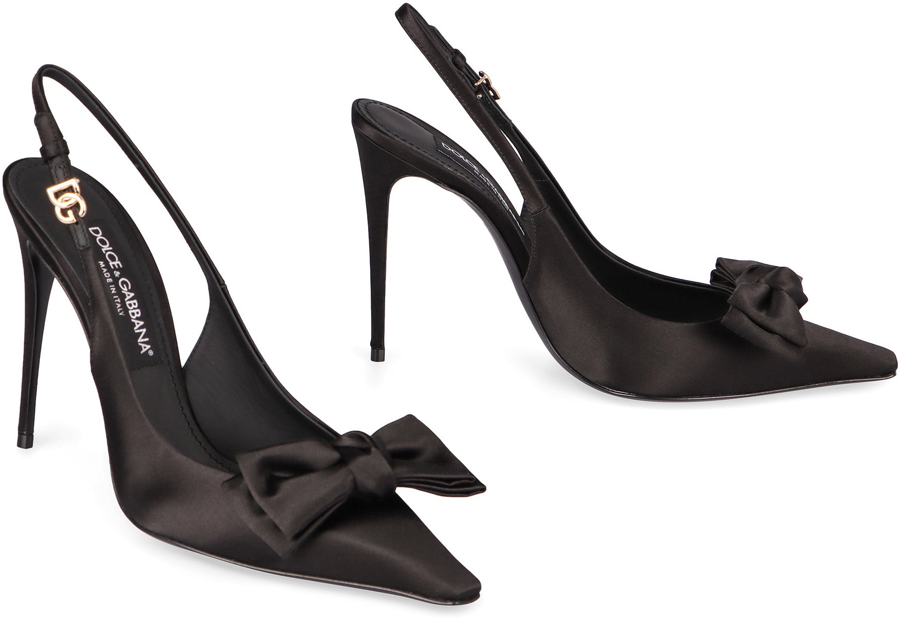 DOLCE & GABBANA Satin Slingback Pumps