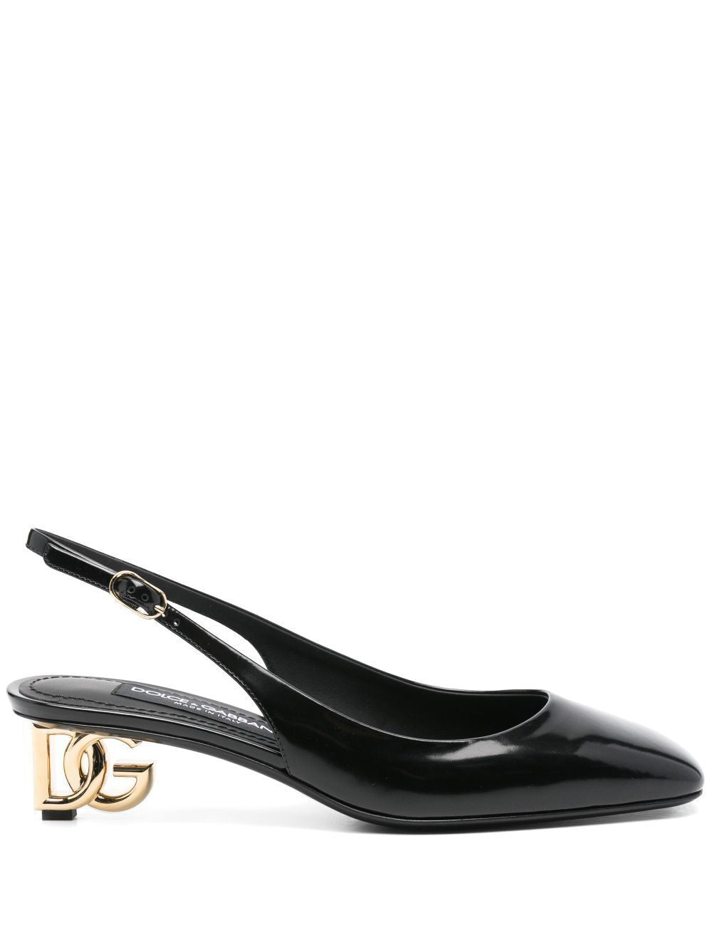 DOLCE & GABBANA Sleek Patent Leather Slingback Pumps