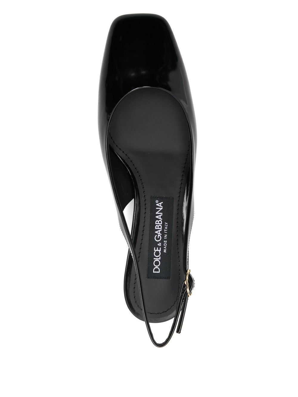 DOLCE & GABBANA Sleek Patent Leather Slingback Pumps