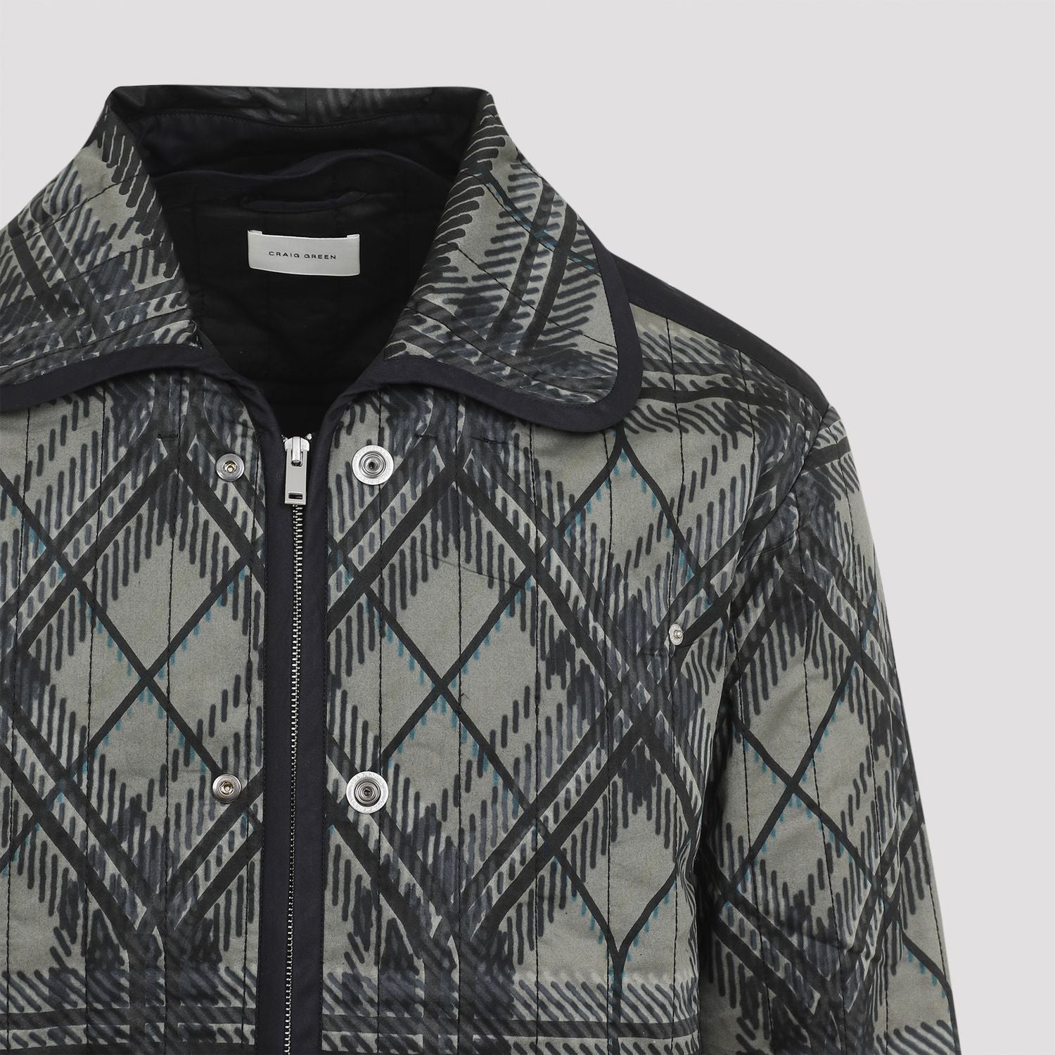 CRAIG GREEN Quilted Plaid Fade Jacket - Men’s Outerwear