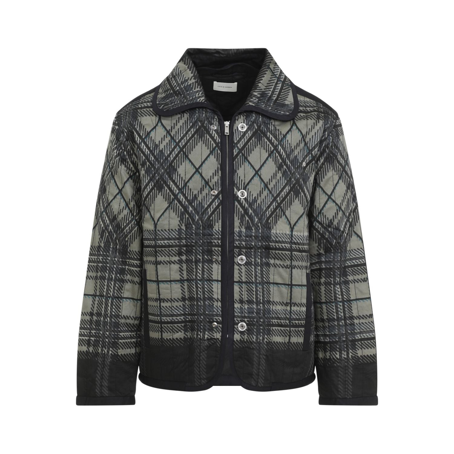CRAIG GREEN Quilted Plaid Fade Jacket - Men’s Outerwear