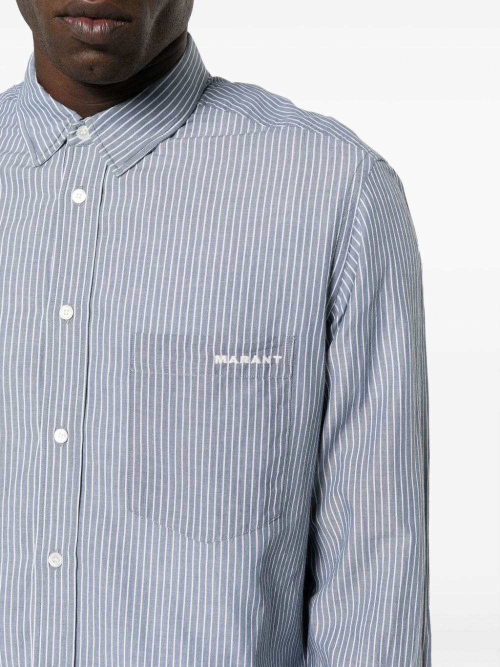 ISABEL MARANT Classic Striped Cotton Shirt for Men