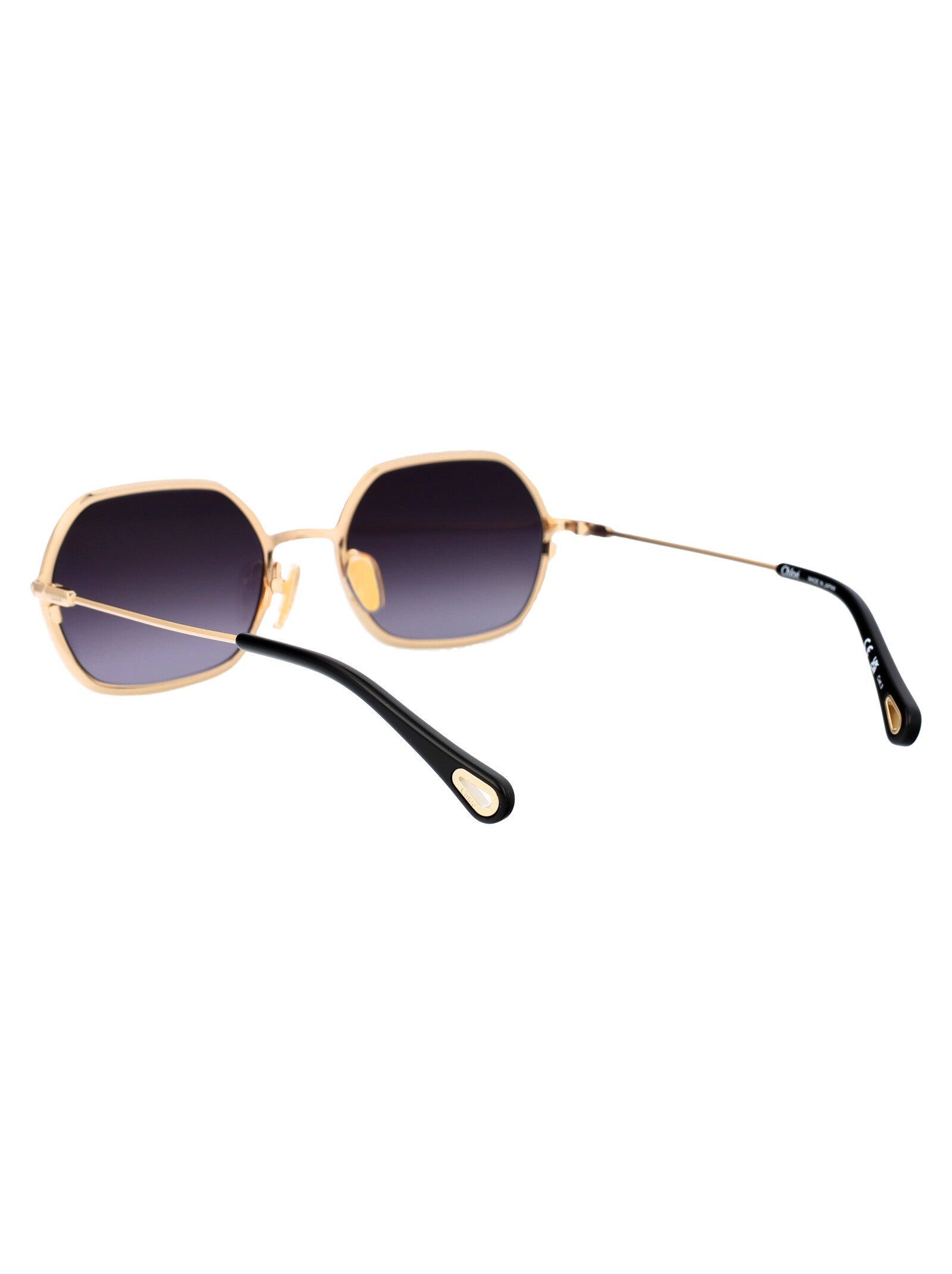 CHLOÉ Stylish Acetate Gold Sunglasses for Women