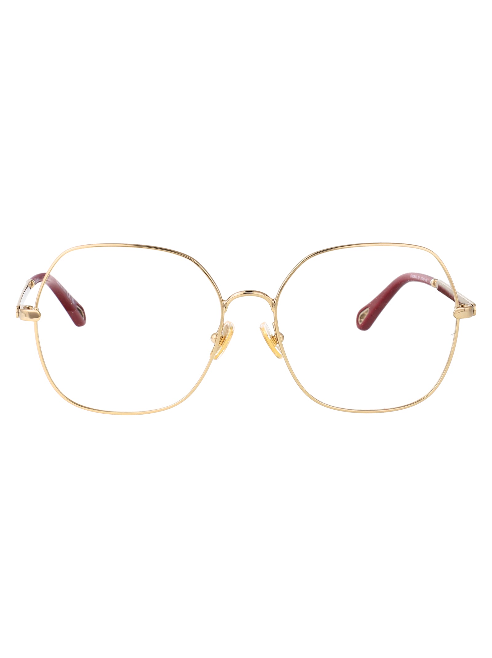 CHLOÉ Stylish Transparent Metal Glasses for Women