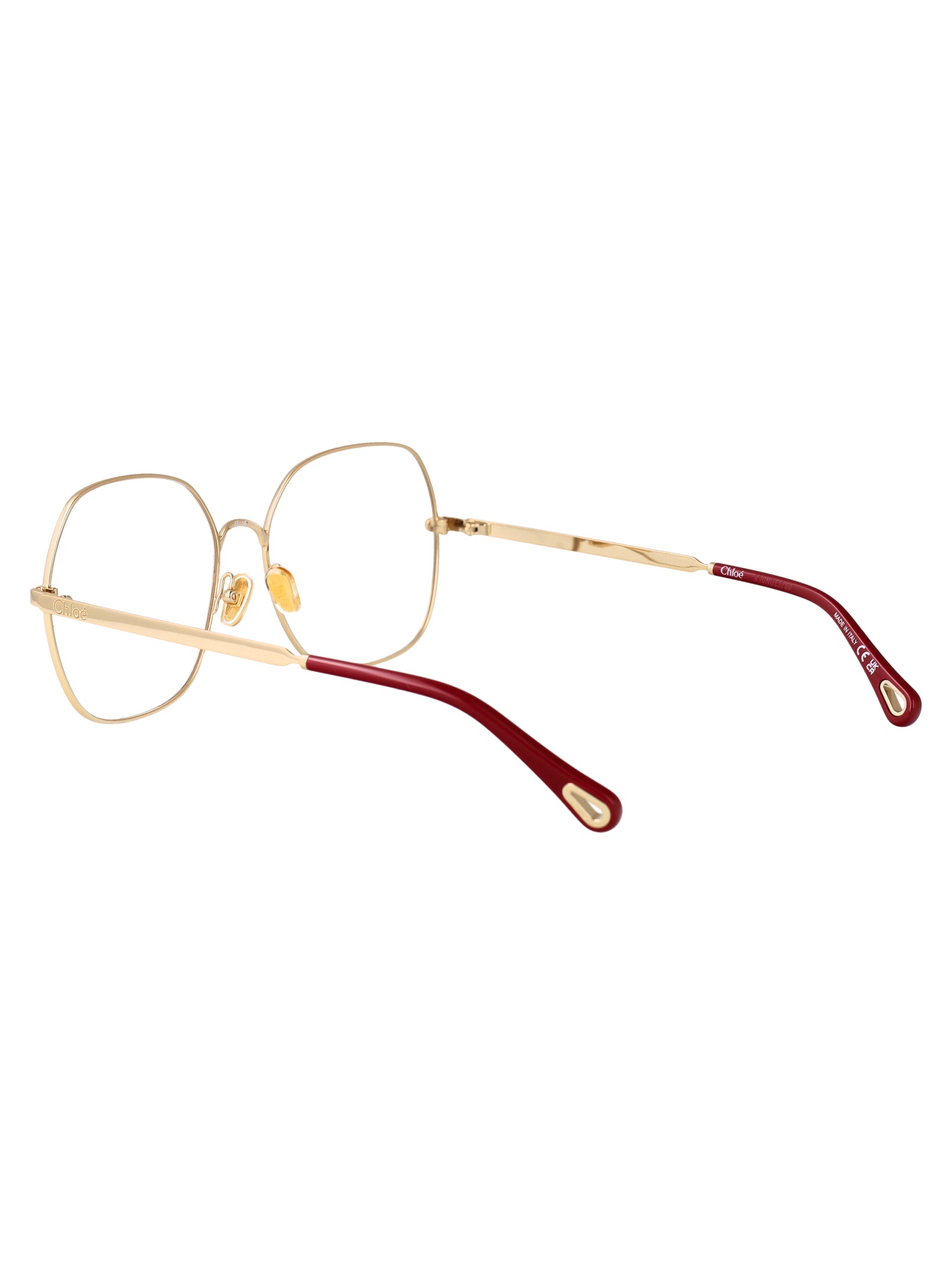 CHLOÉ Stylish Transparent Metal Glasses for Women