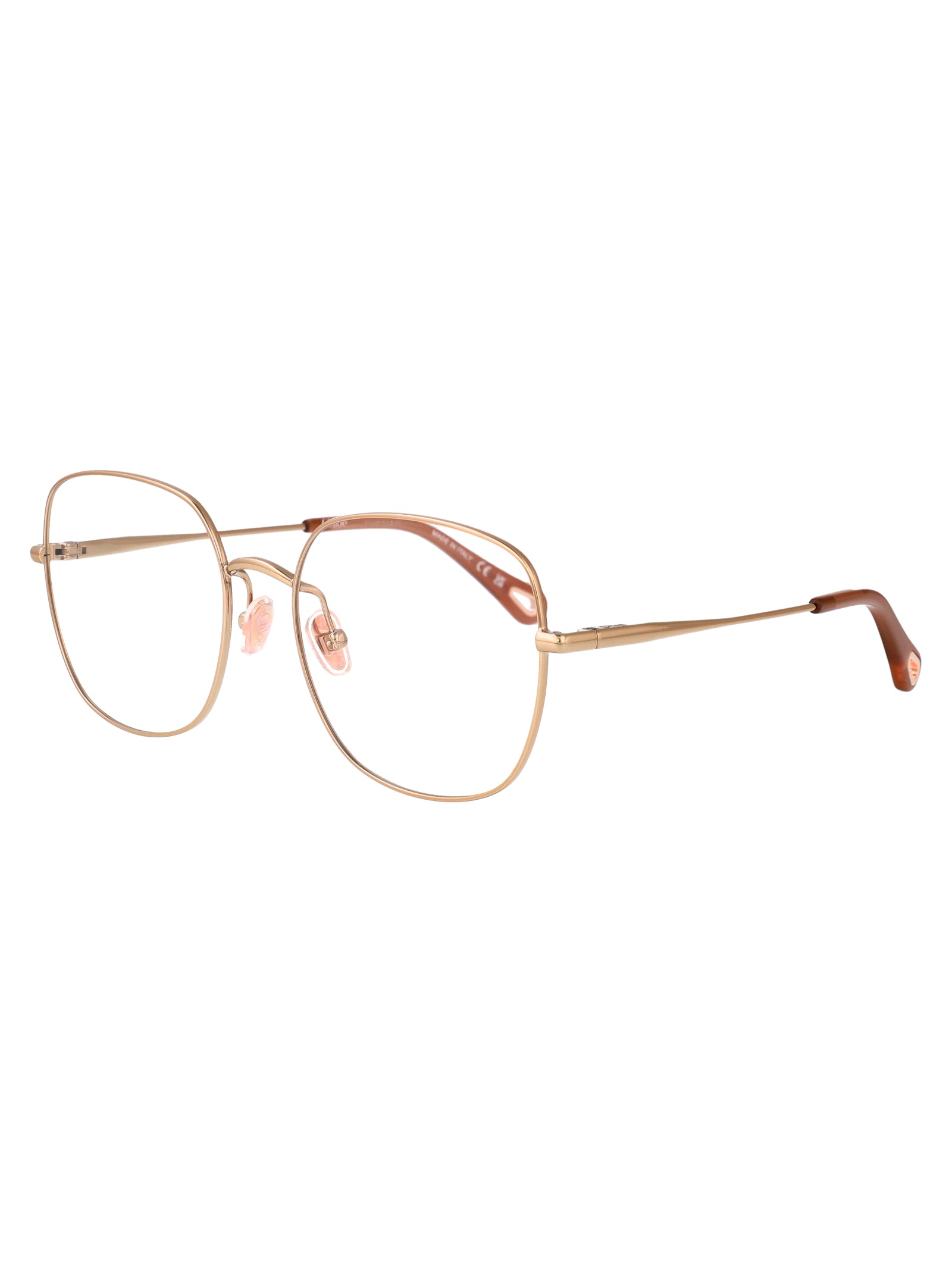 CHLOÉ Stylish Transparent Metal Glasses for Women