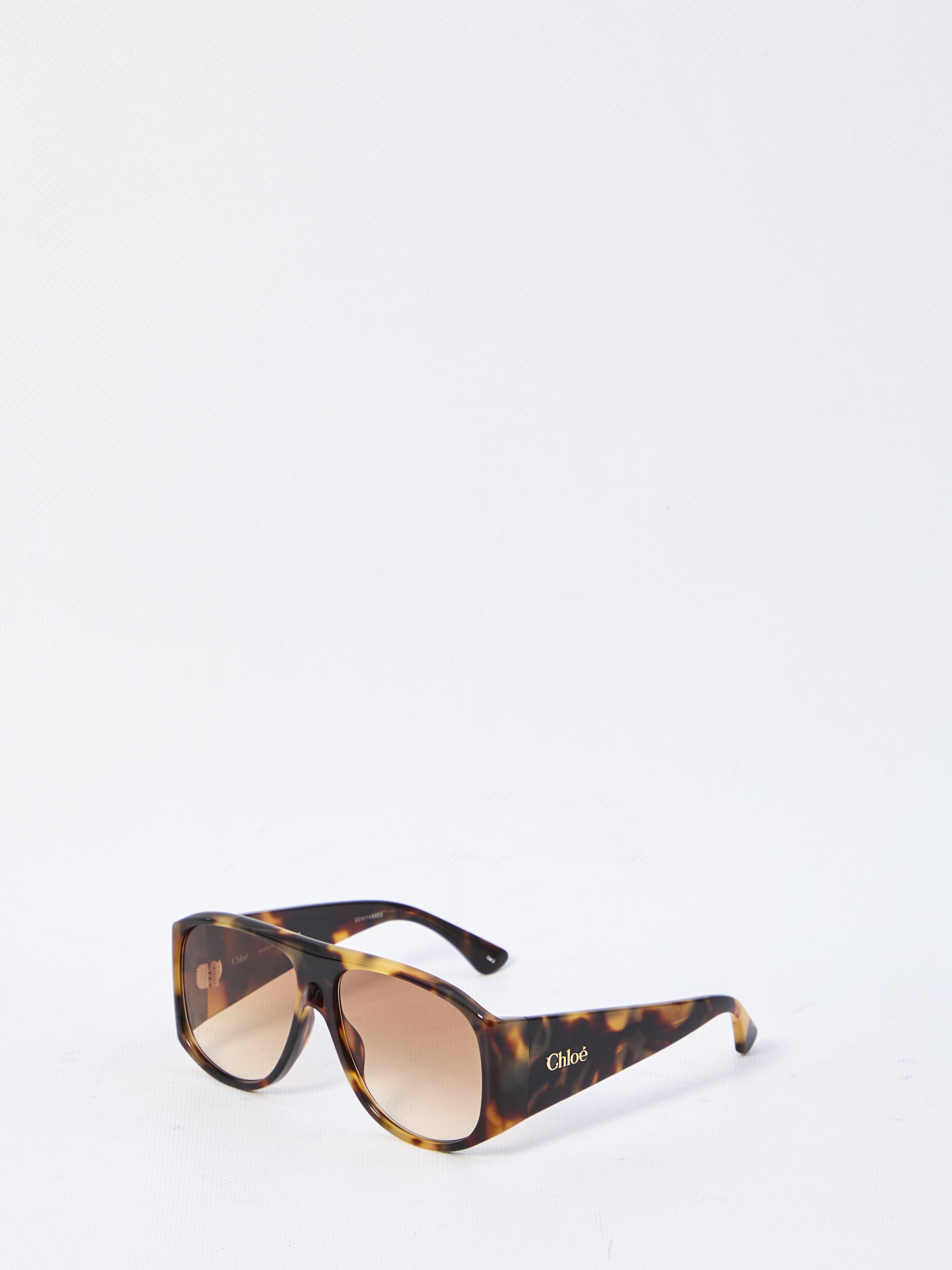 CHLOÉ Aviator-Style Sunglasses with Teardrop Lenses - 6 cm Width