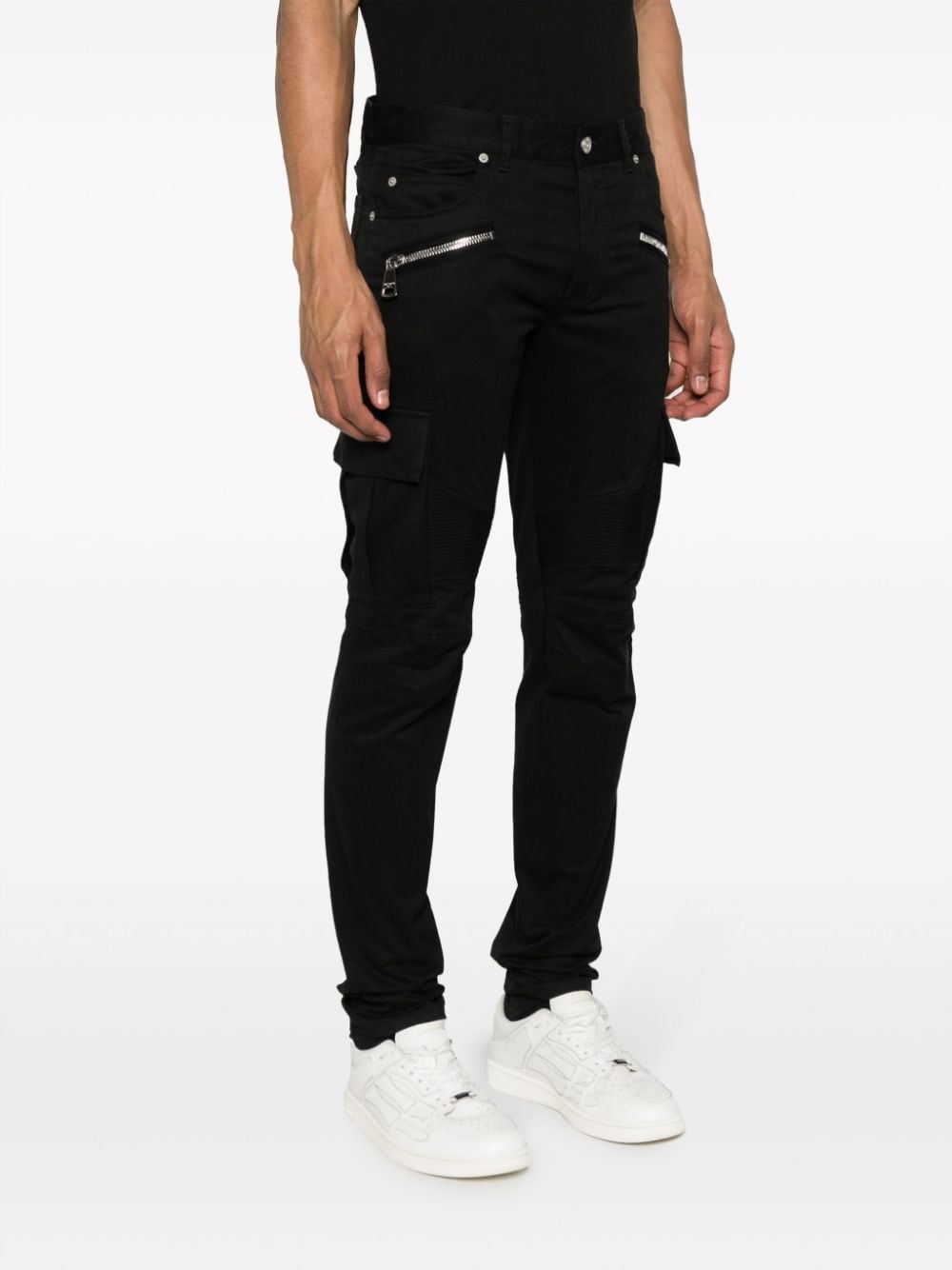 BALMAIN Stretch Cotton Cargo Pants