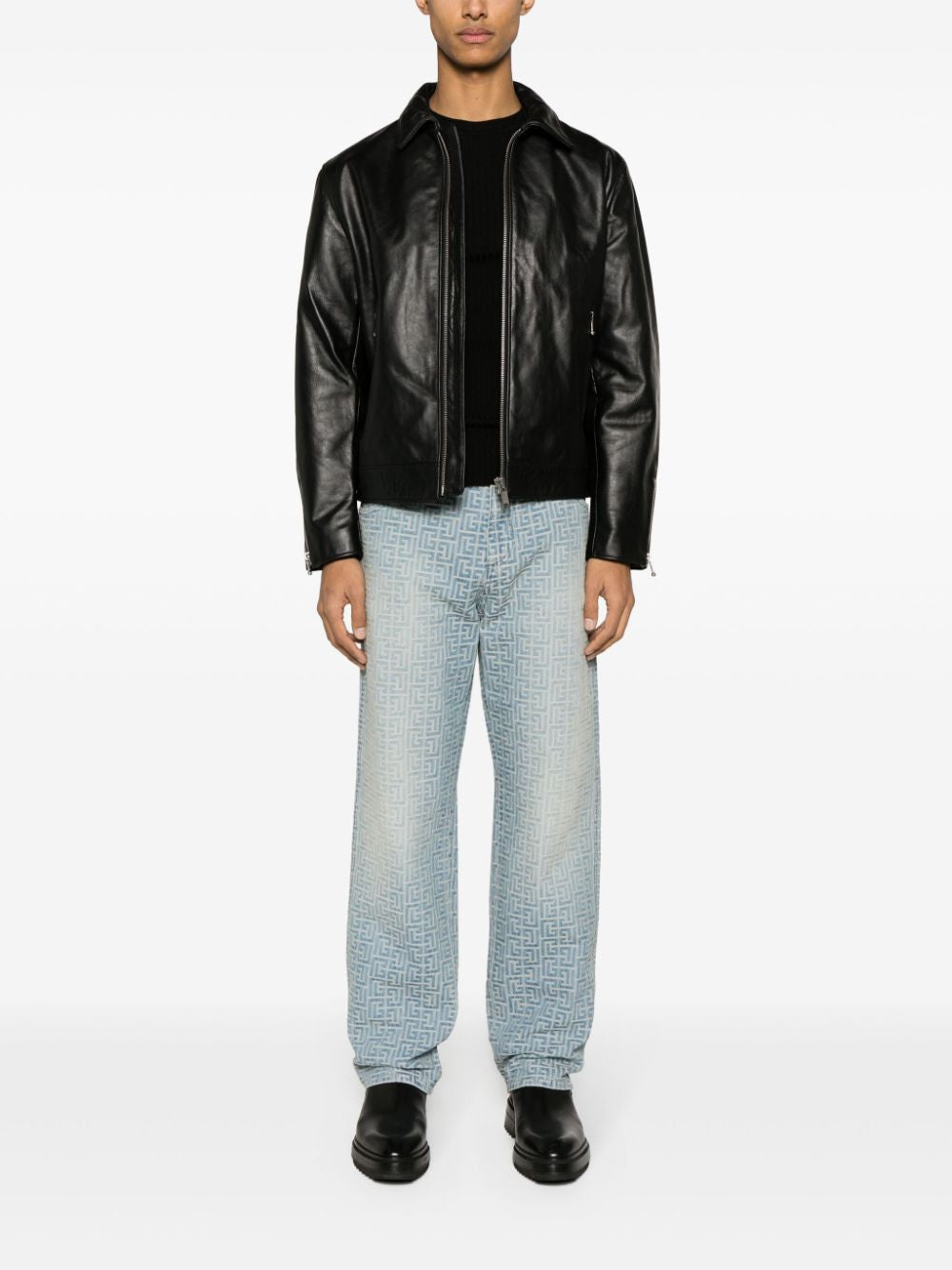 BALMAIN Embroidered Denim Jeans for Men - SS24 Collection