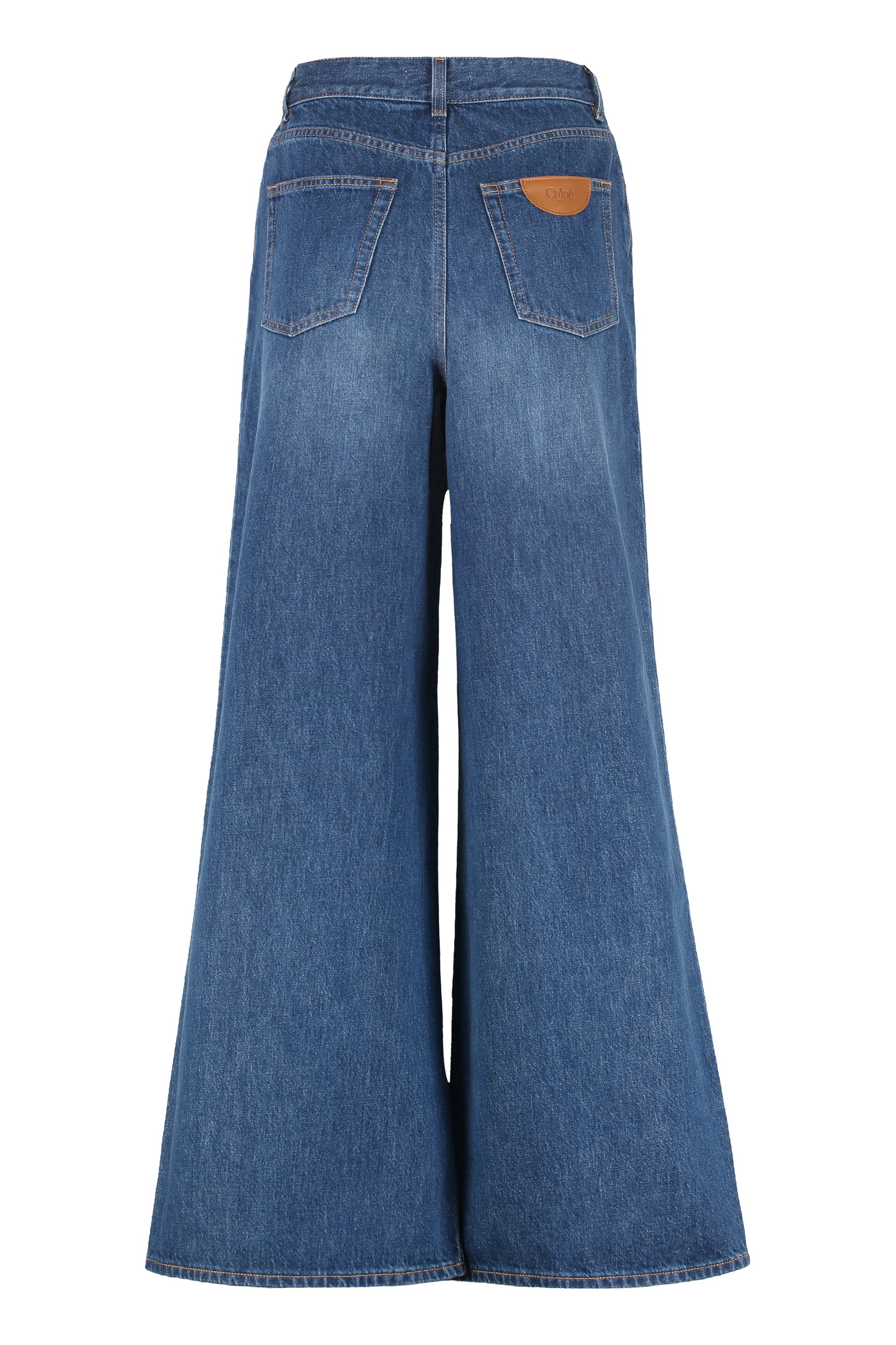 CHLOÉ High-Rise Wide-Leg Jeans