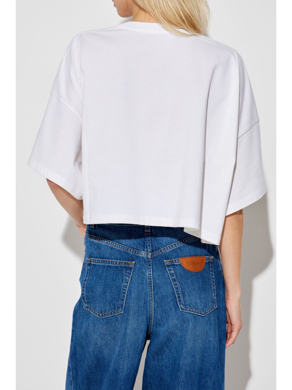 CHLOÉ Women's Logo Embellished Top
