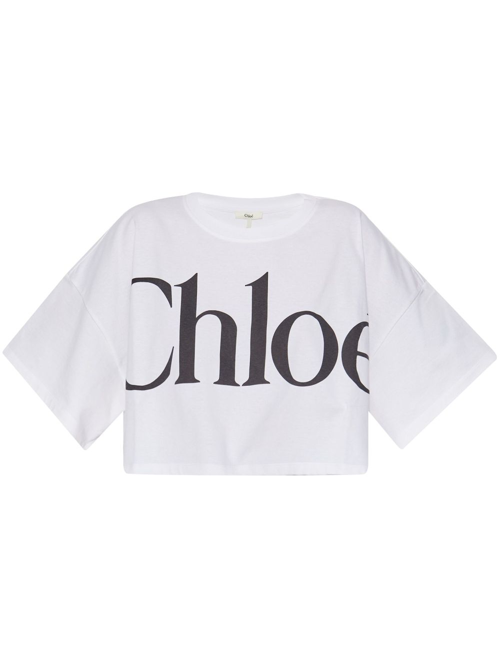CHLOÉ Oversized Logo T-Shirt - Cropped Fit