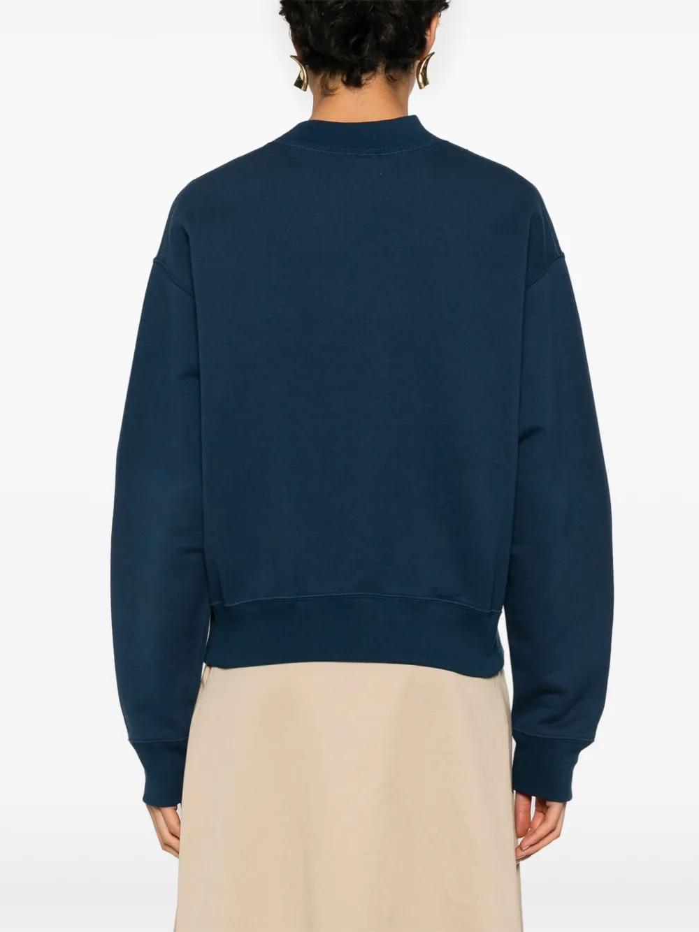 CHLOÉ Relaxed Fit Crew Neck Logo Sweatshirt - Size M