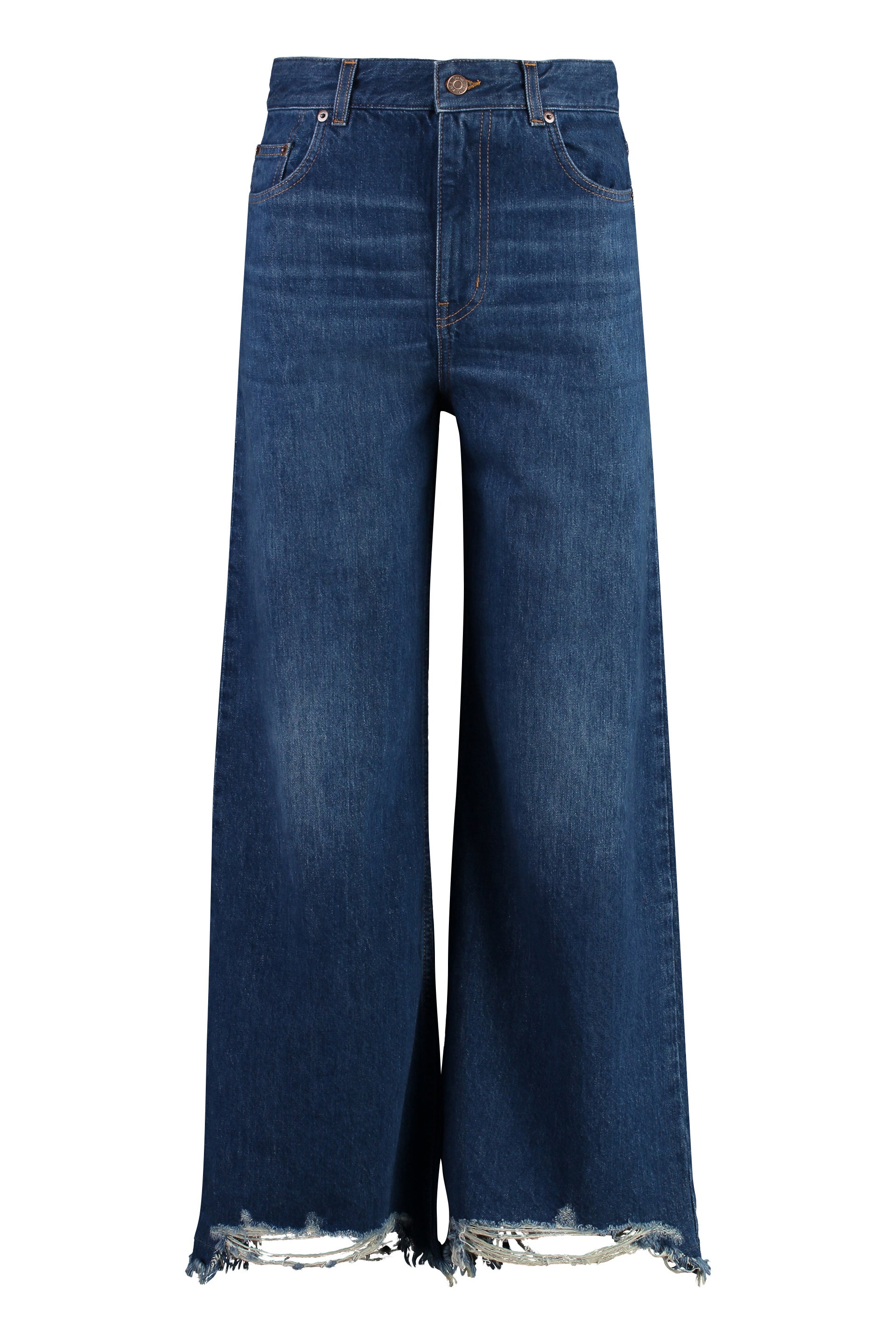 CHLOÉ Cropped Wide-Leg Jeans