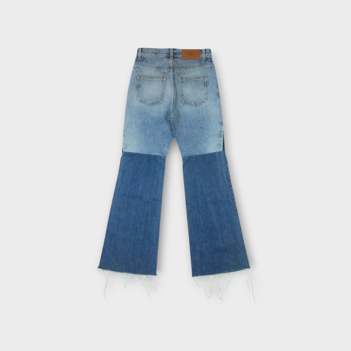 CHLOÉ High-Waisted Flared Panel Denim Jeans