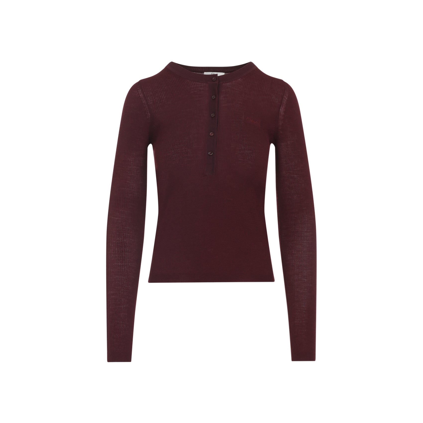 CHLOÉ Wool and Silk Pullover for Women - Slim Fit