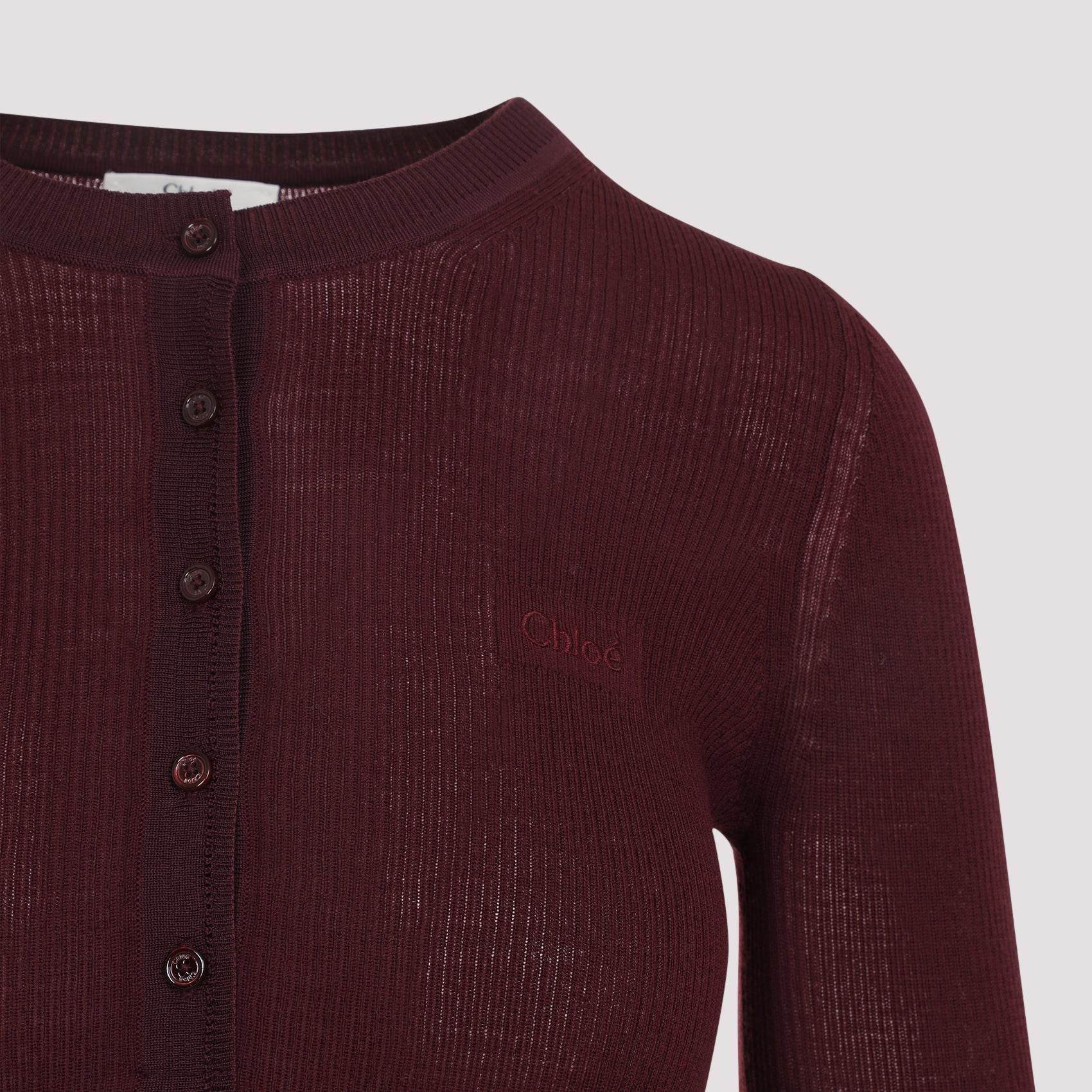 CHLOÉ Wool and Silk Pullover for Women - Slim Fit