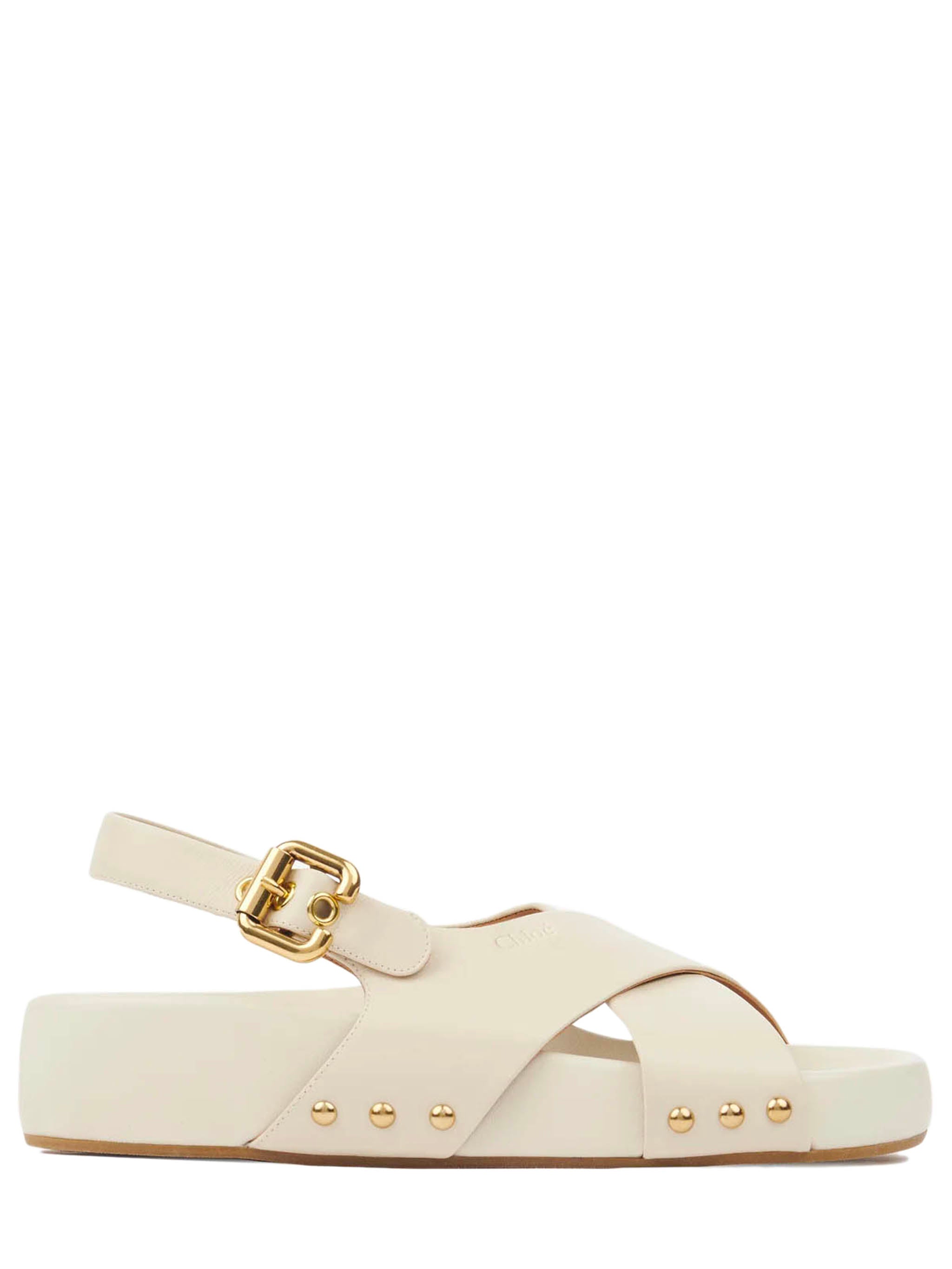 CHLOÉ Anatomic Criss-Cross Sandals with Adjustable Strap