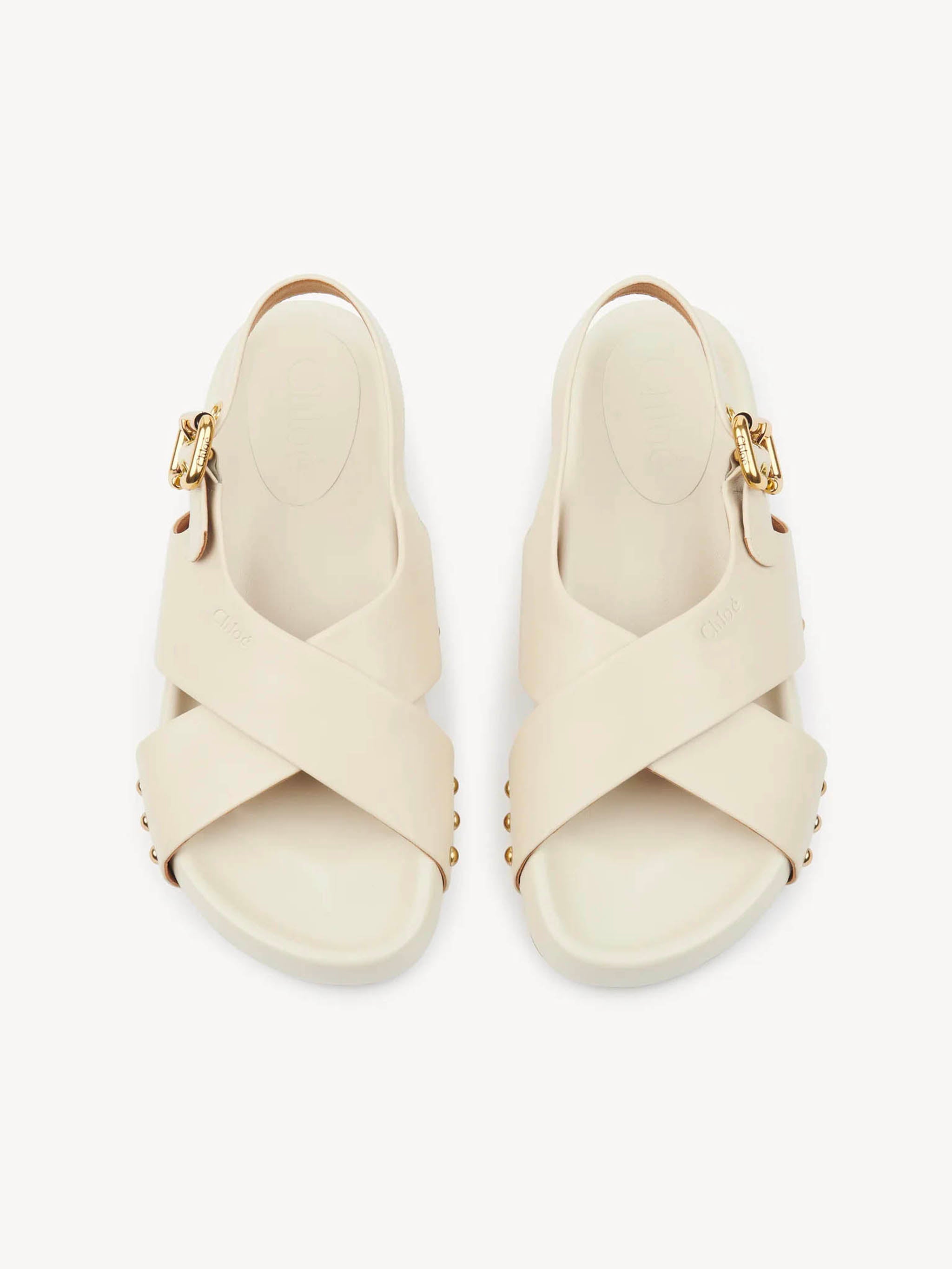 CHLOÉ Anatomic Criss-Cross Sandals with Adjustable Strap