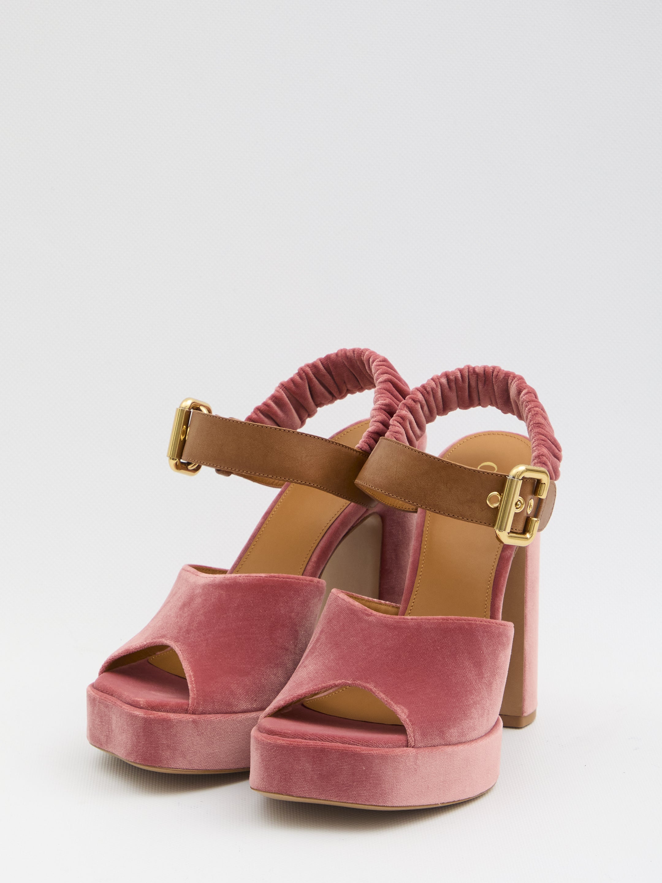 CHLOÉ Velvet Aria Sandals Size 6