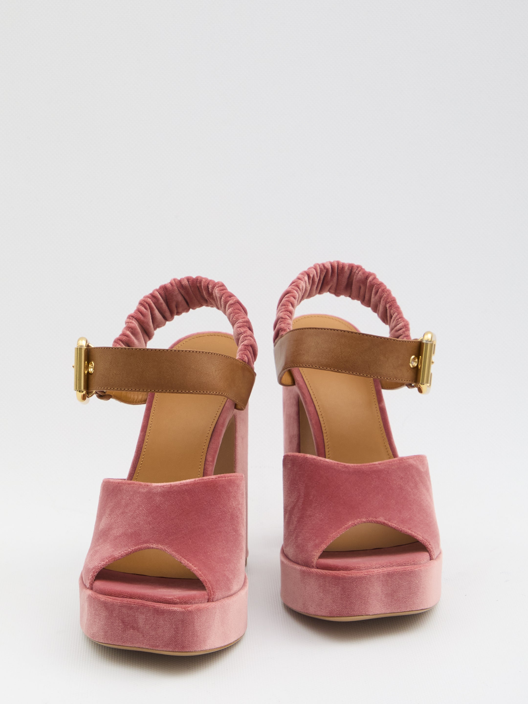 CHLOÉ Velvet Aria Sandals Size 6