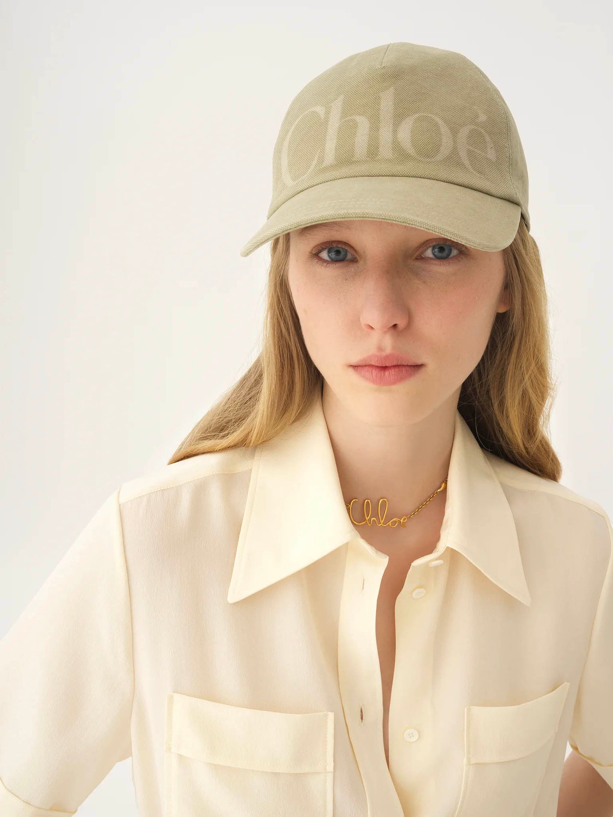CHLOÉ Essentials Washed Cotton Cap - S/M Adjustable