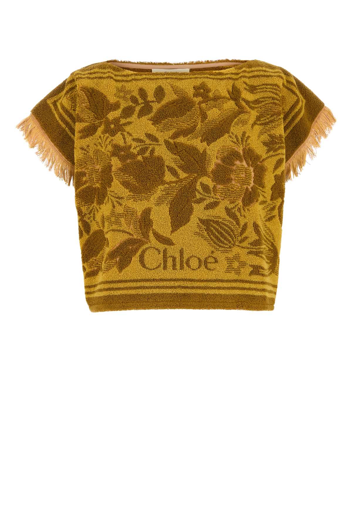 CHLOÉ Embroidered Terry Fabric Top