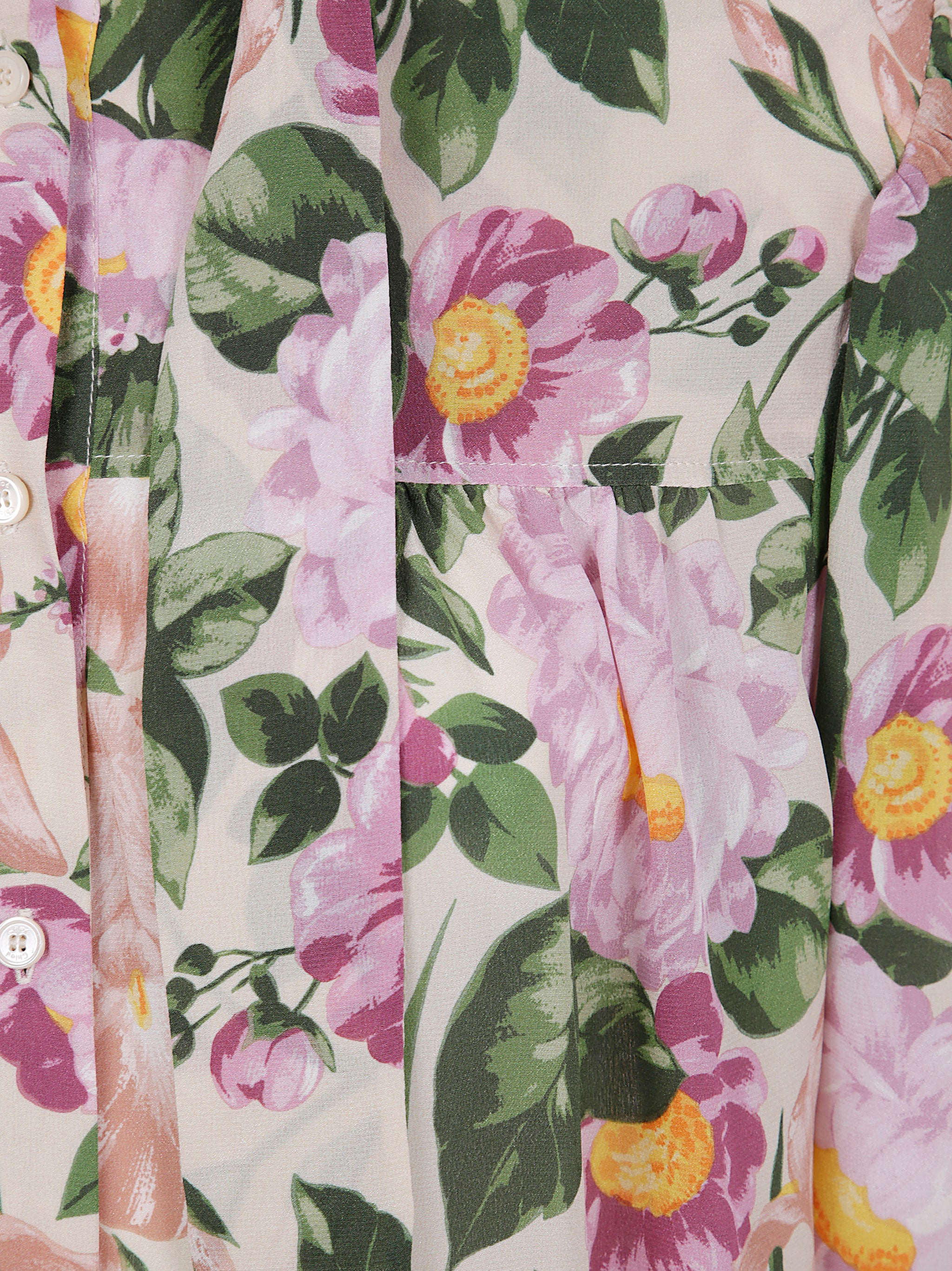 CHLOÉ Floral Printed Crepe Shirt
