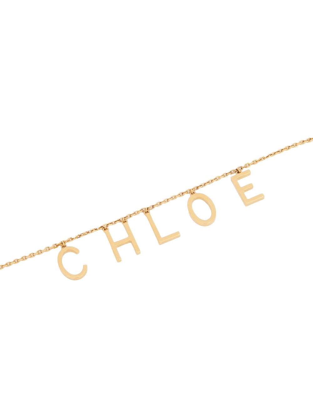 CHLOÉ Logo Lettering Necklace with Adjustable Fit