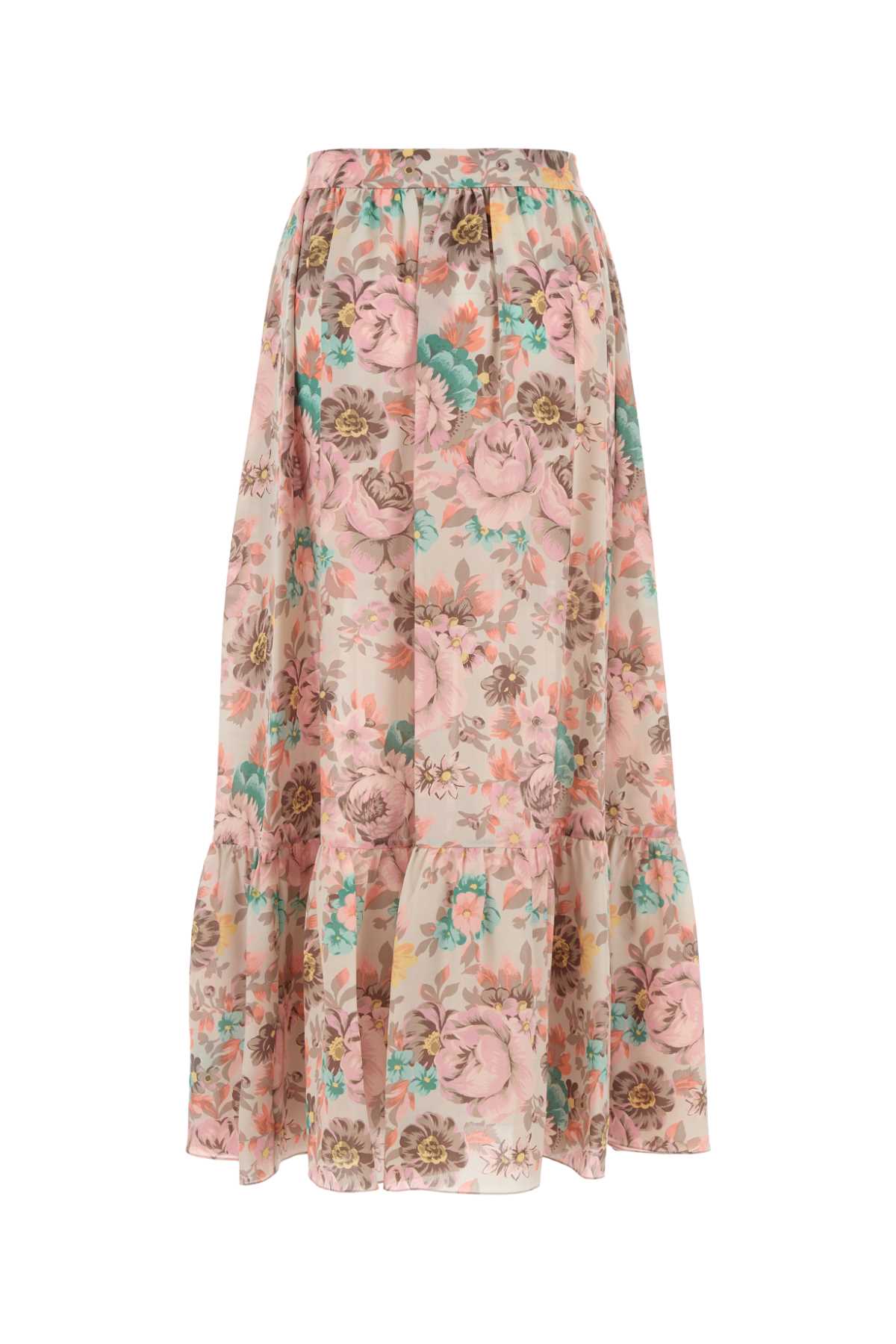 CHLOÉ Floral Printed Crepe Skirt (Mini)