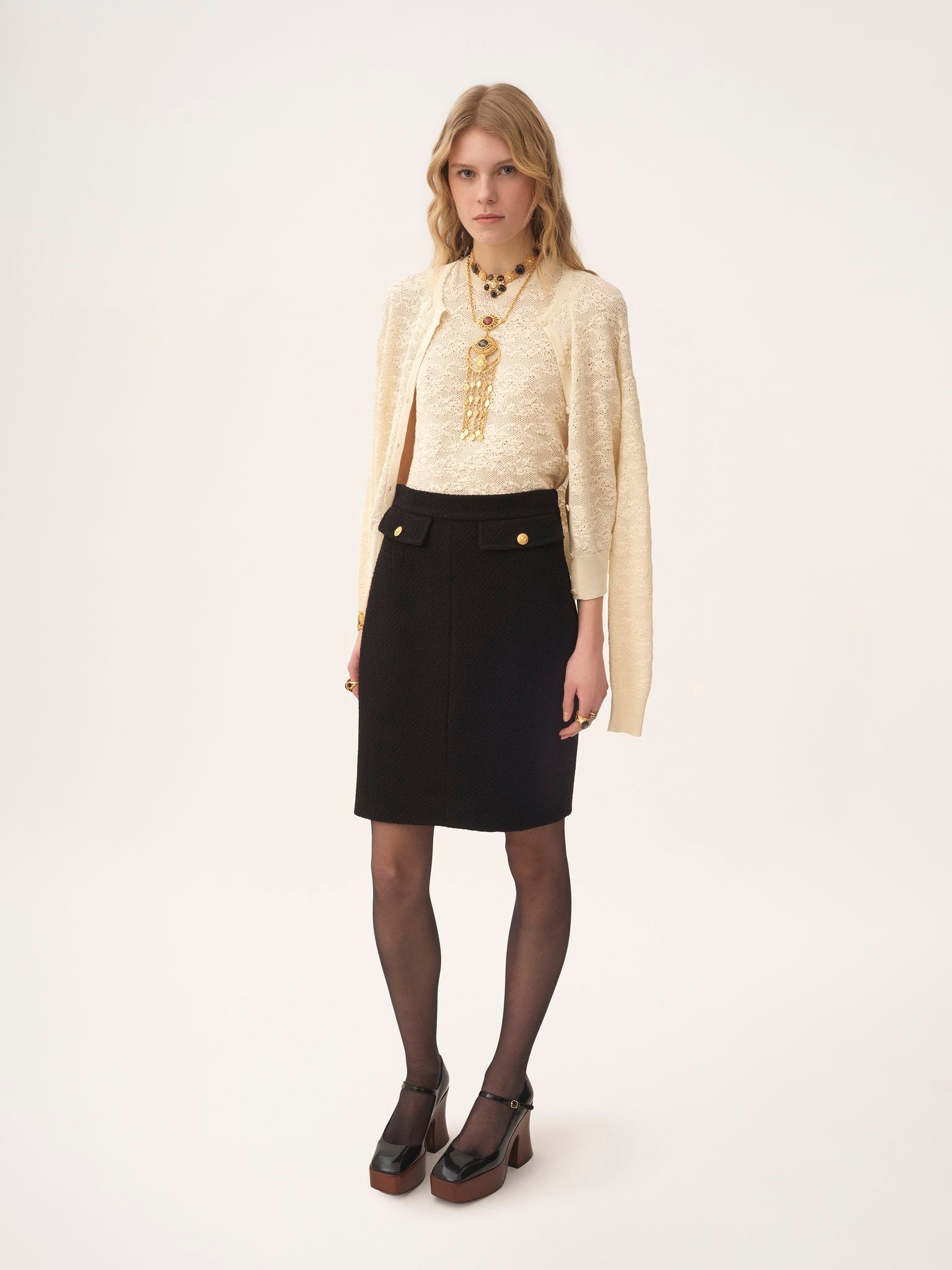 CHLOÉ Wool Midi Skirt for Women