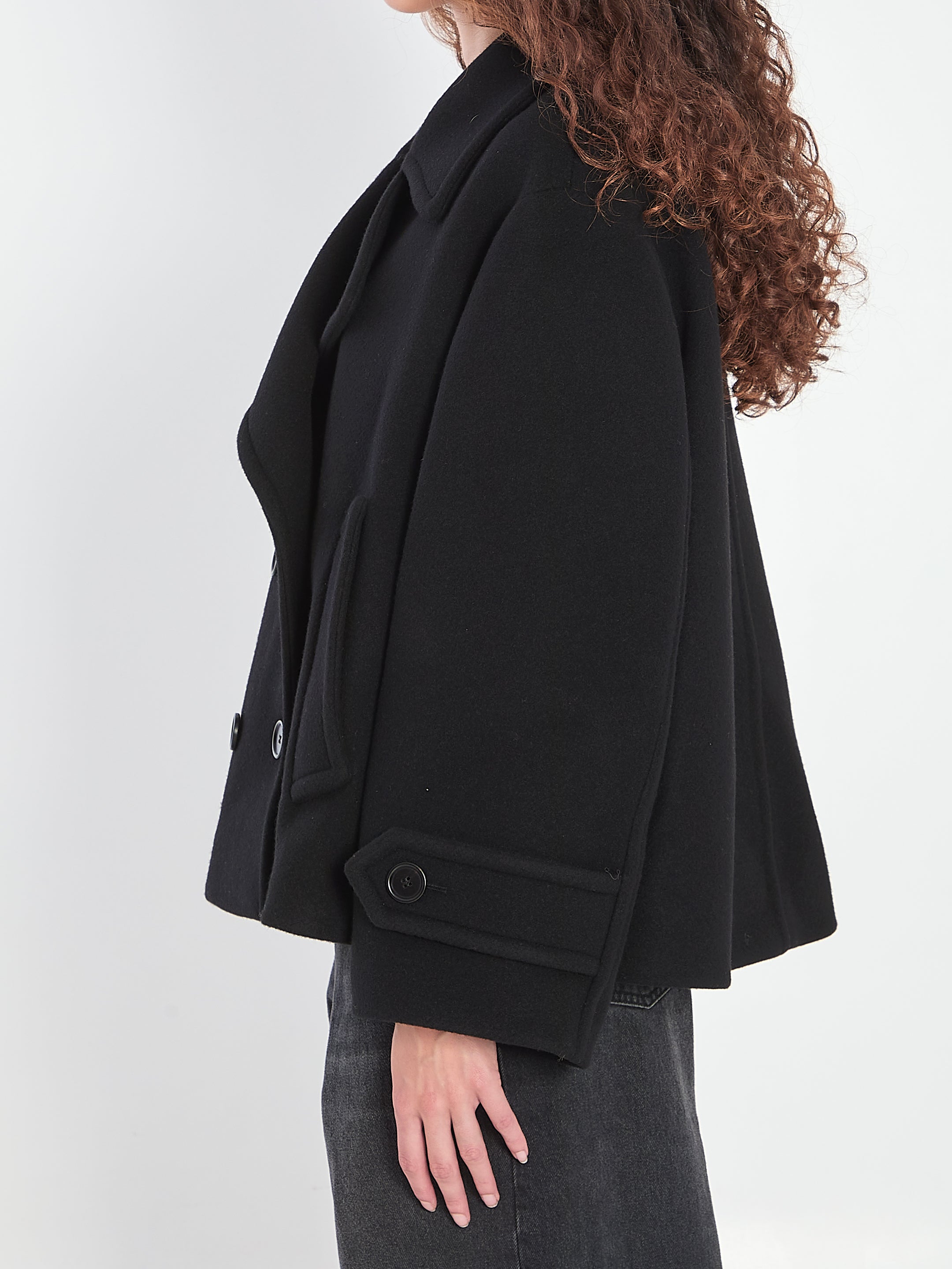 CHLOÉ Elegant Short Peacoat