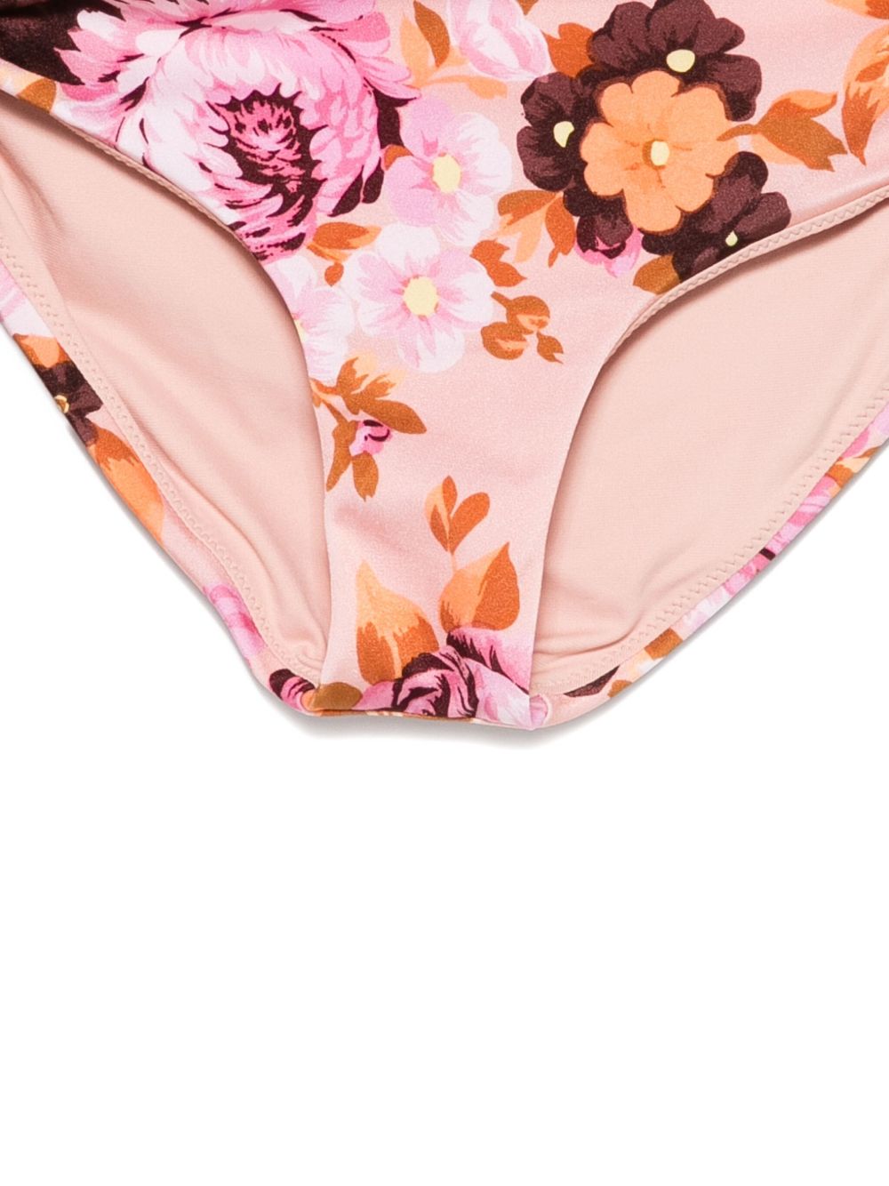 CHLOÉ Mini Floral Pattern Tie Side Bikini Bottoms