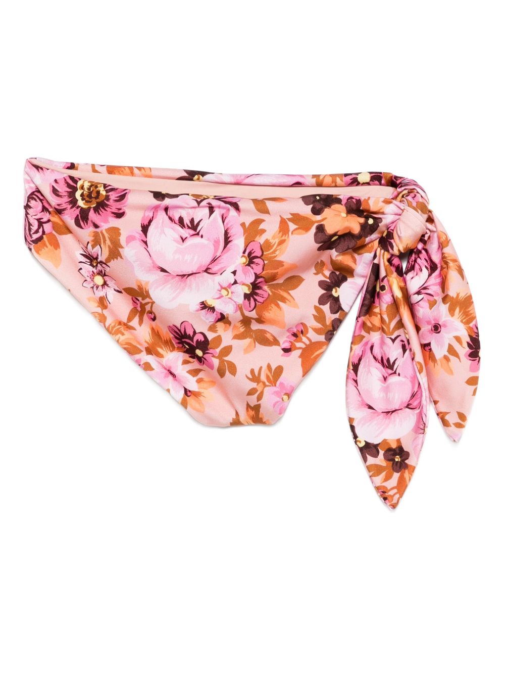 CHLOÉ Mini Floral Pattern Tie Side Bikini Bottoms